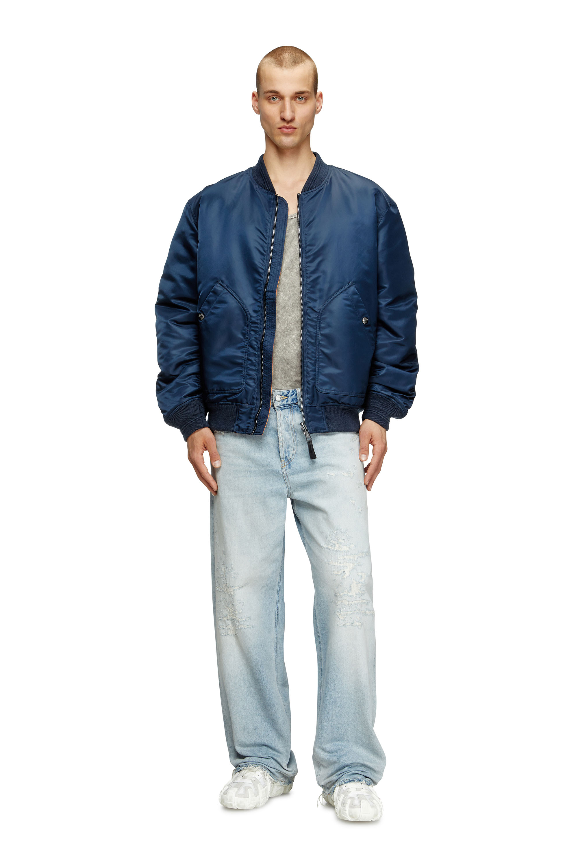 Diesel - Relaxed Jeans 2001 D-Macro 09M53 Uomo, Blu Chiaro - Image 2