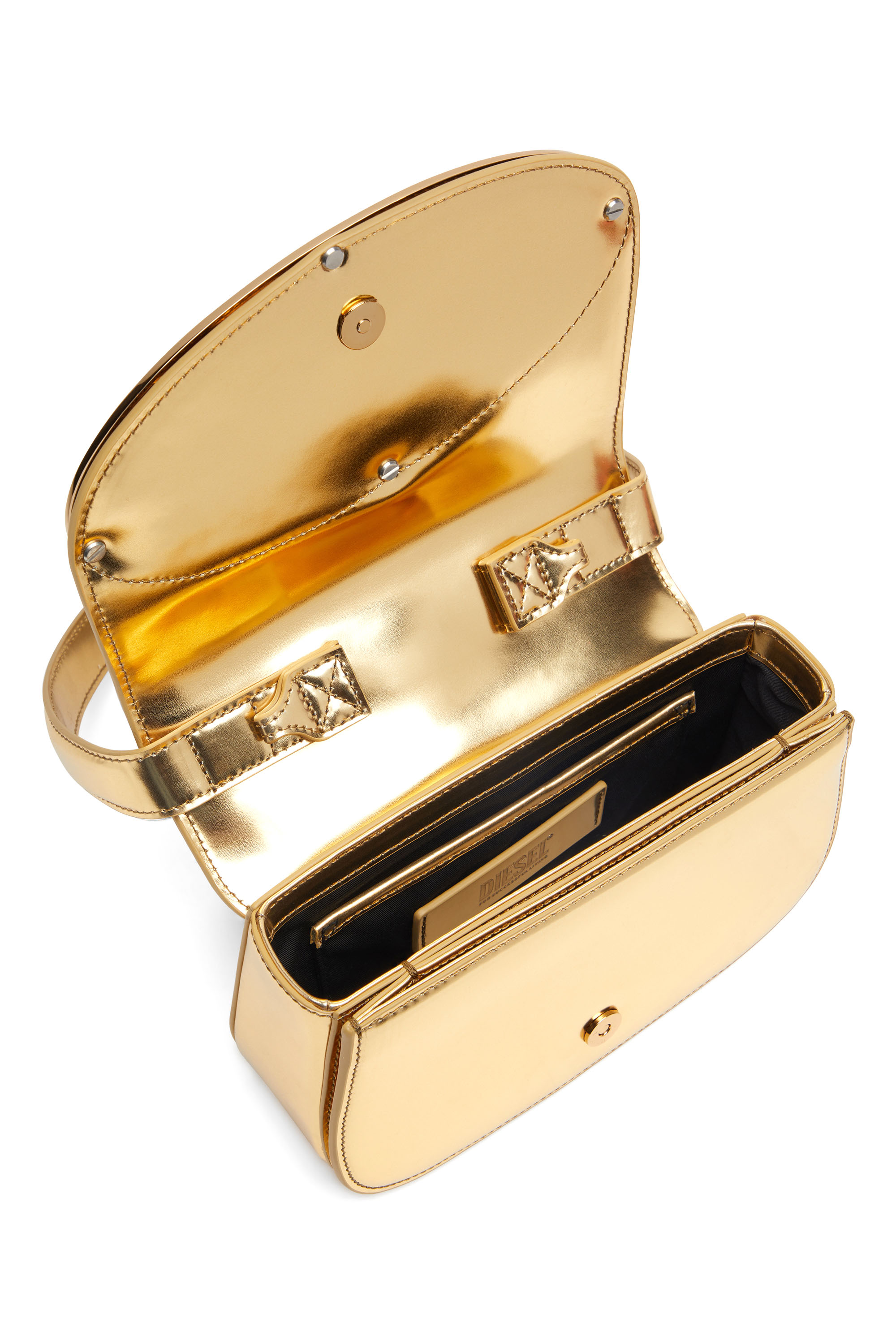Diesel - 1DR, 1DR-Iconica borsa a spalla in pelle specchiata Donna in Oro - 3