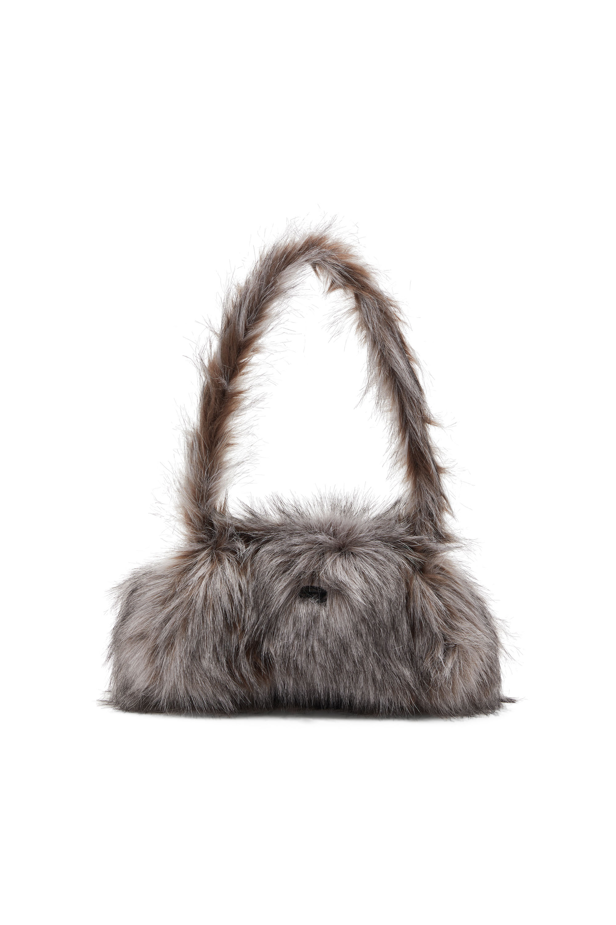 Diesel - PLAY CROSSBODY, Play-Borsa crossbody effetto fluffy Donna in Grigio - 1