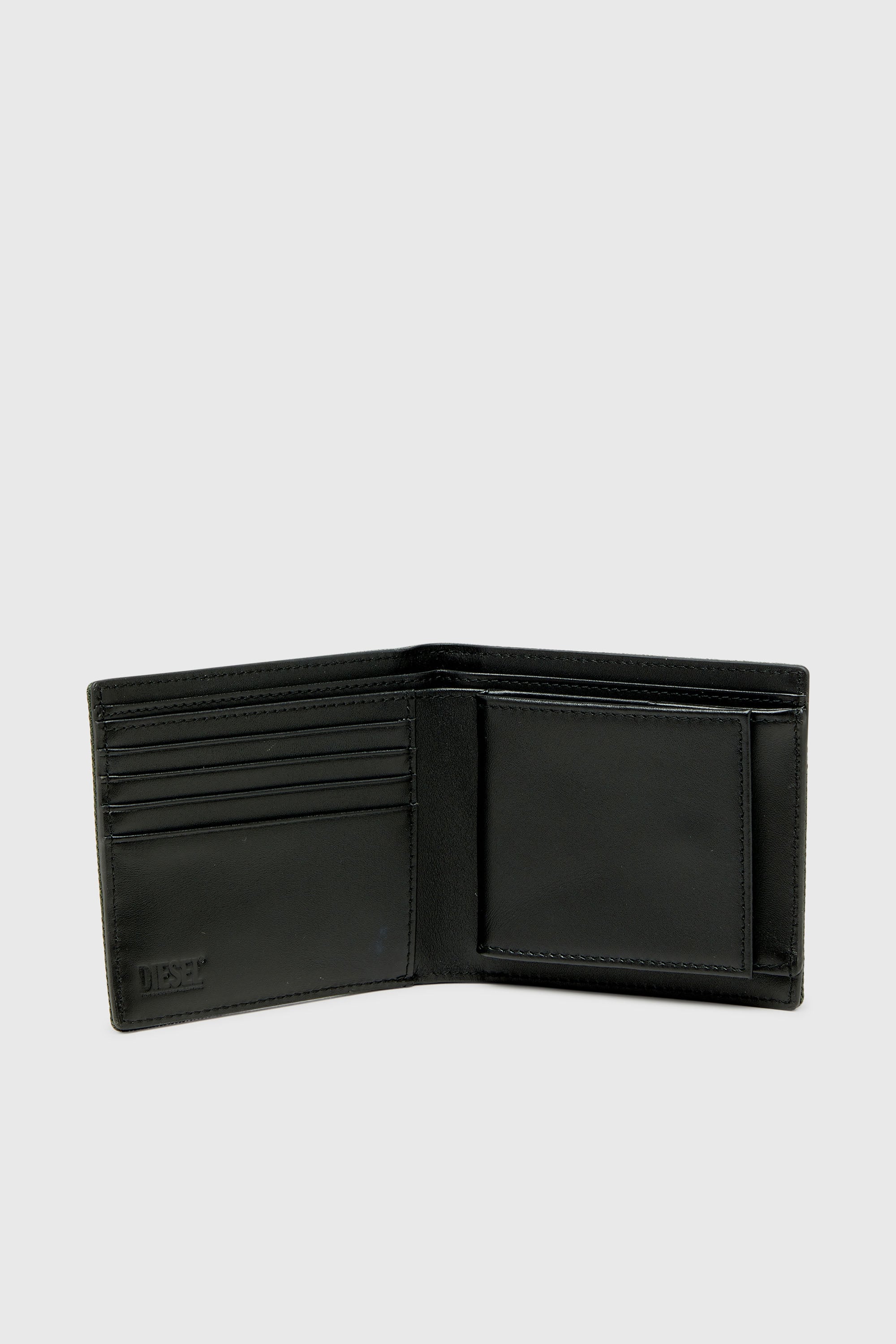 Diesel - D-PACK BI FOLD COIN 3D, Portafoglio piccolo bi-fold con patch Diesel Uomo in Verde - 3