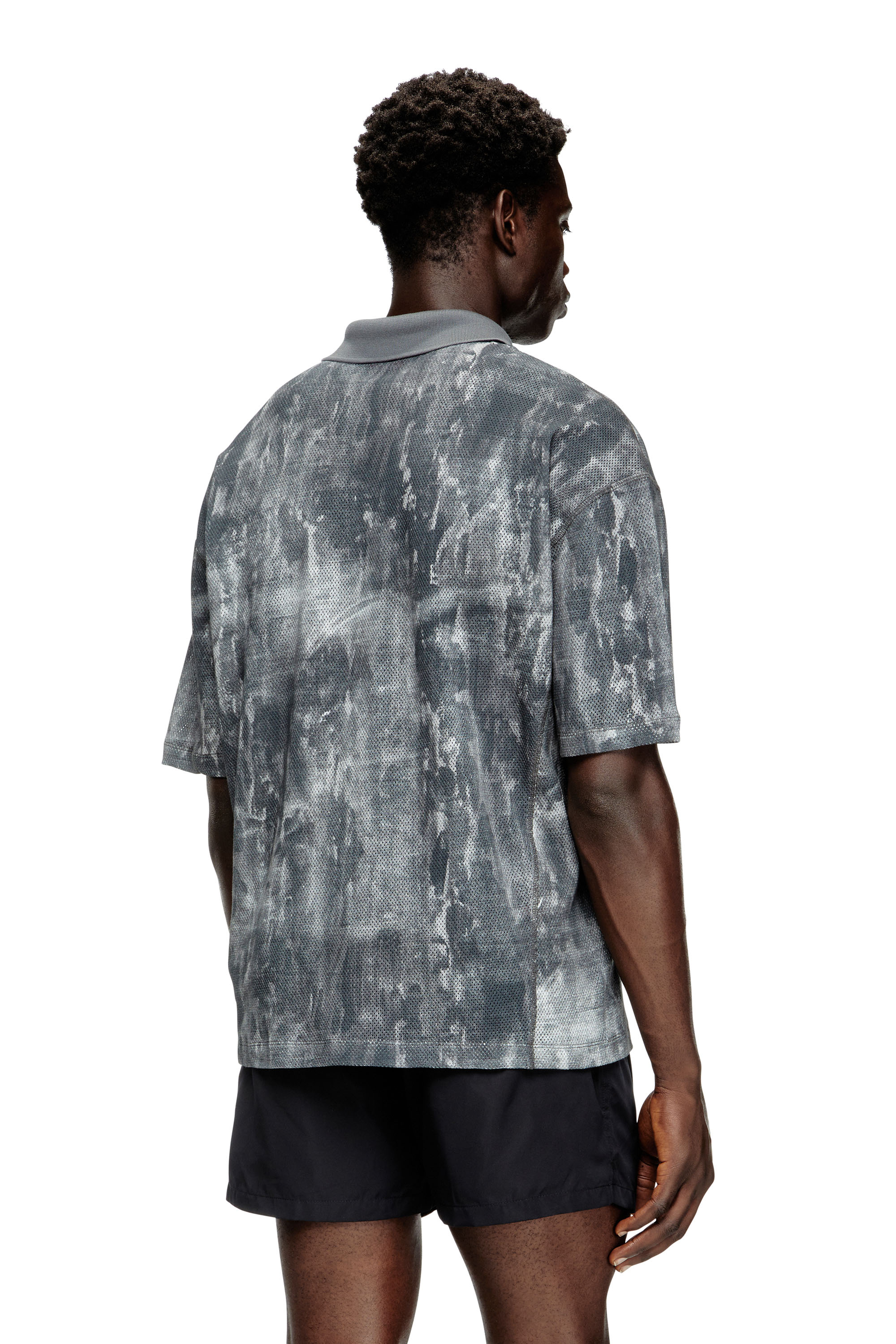 Diesel - TIMOTHEE-D-POP, Polo da mare in rete stampata Uomo in Multicolor - 3