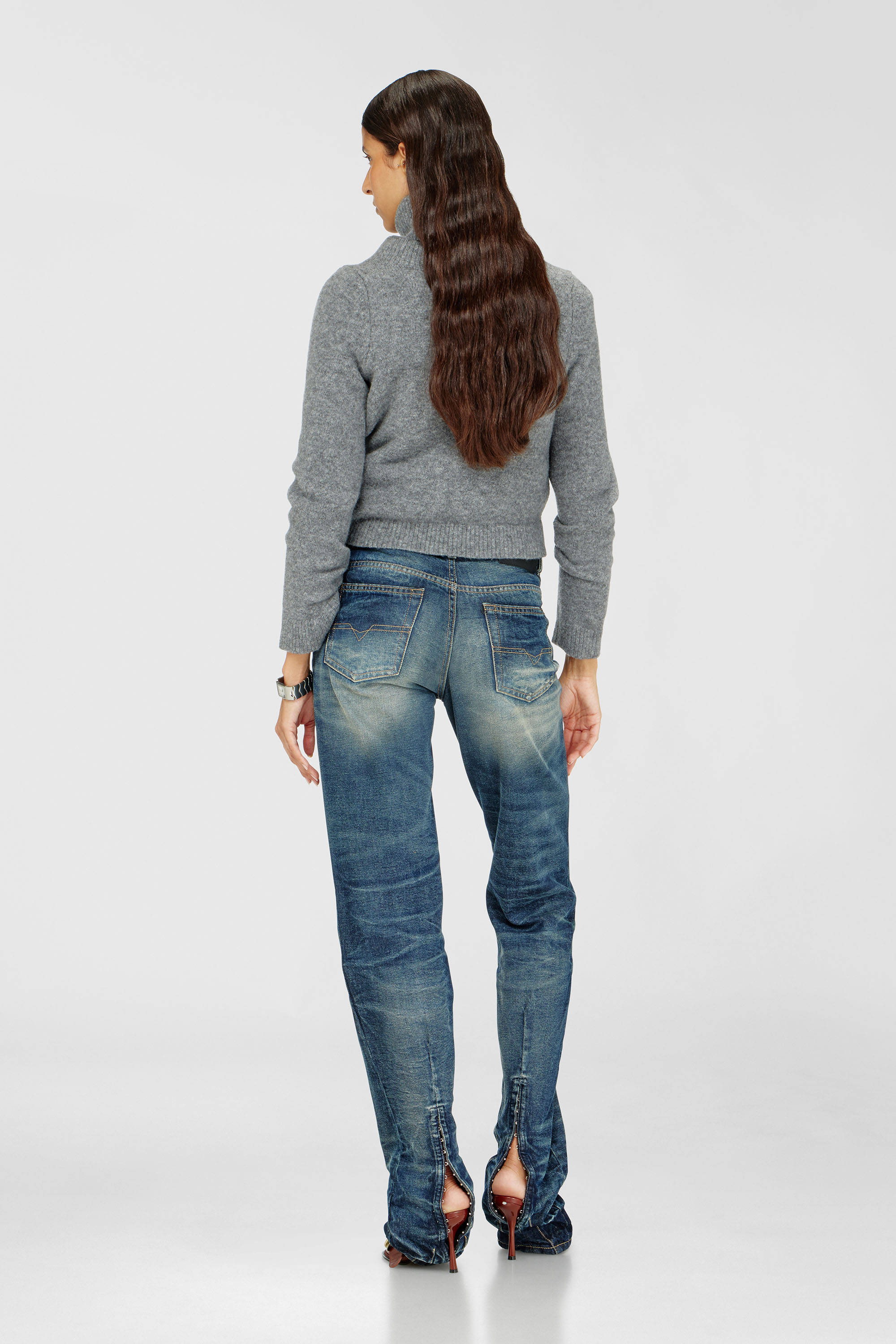 Diesel - Woman's Regular Jeans D-Heel 0DBFC, Medium blue - 1