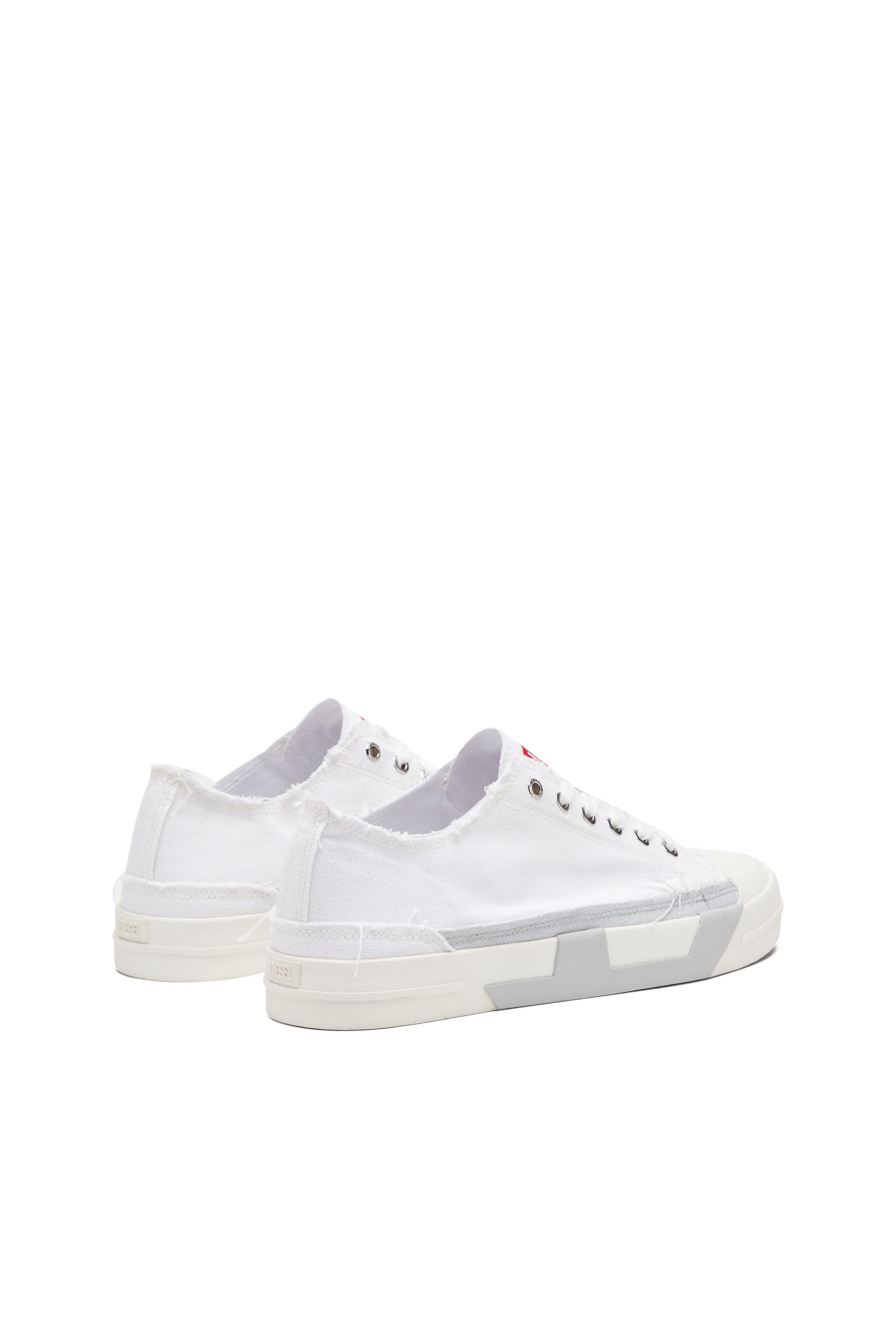 Diesel - S-D-VERSE LOW W, S-D-Verse-Sneaker in canvas sfrangiato Donna in Multicolor - 3