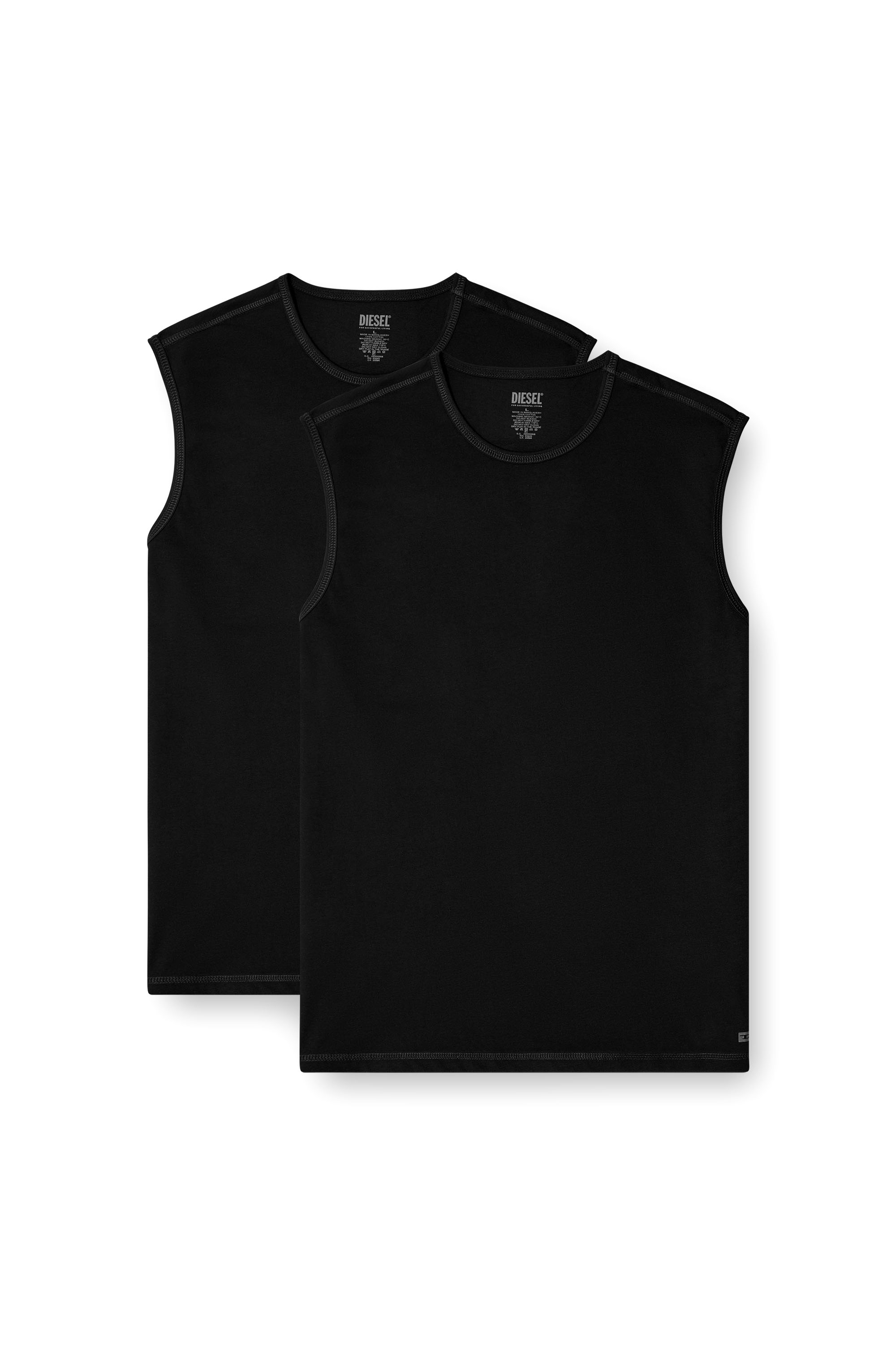 Diesel - TOM-UTLT-2PACK, Set di due canotte Uomo in Nero - 4
