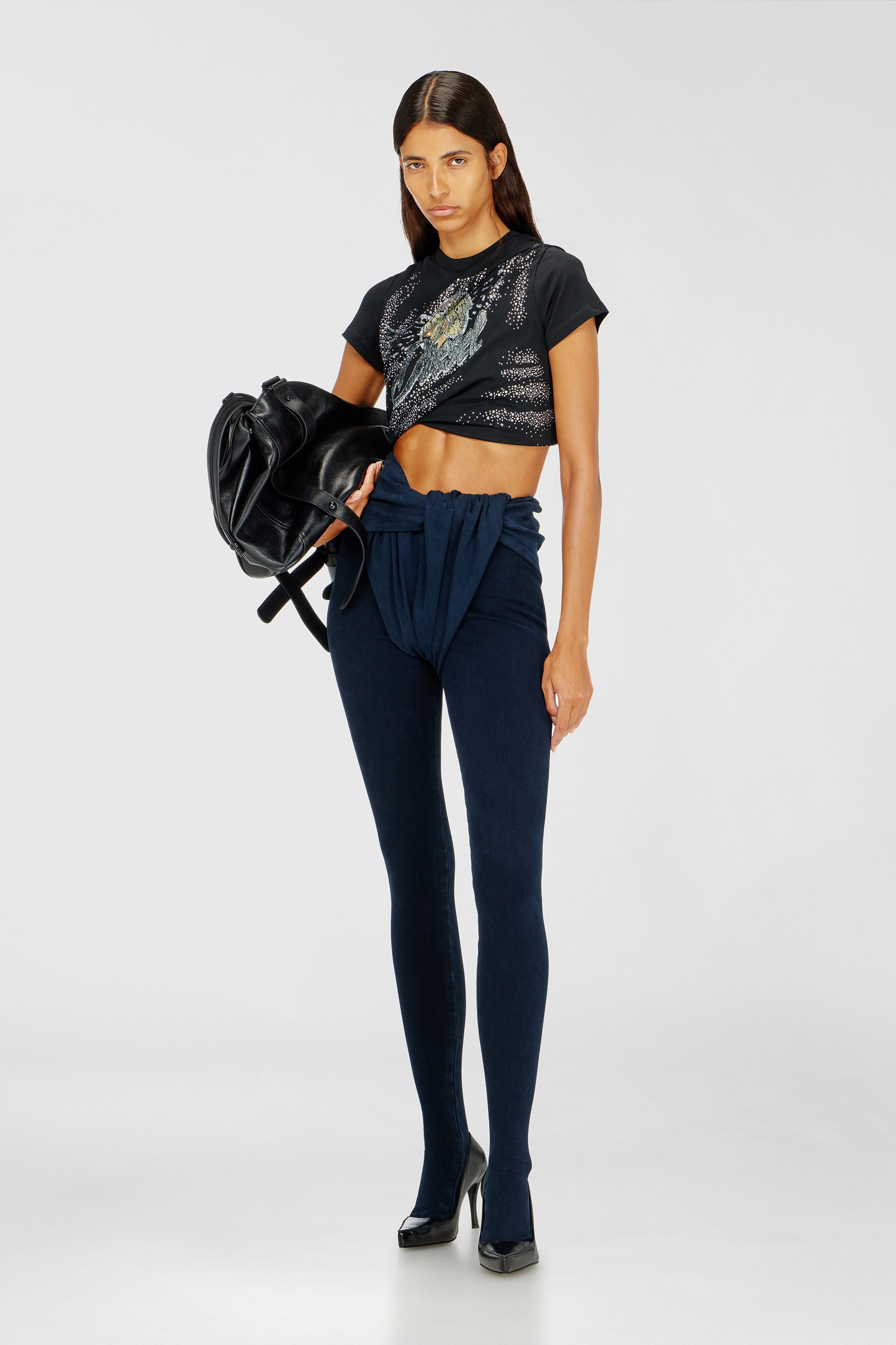 Diesel - Skinny Jeans D-Velly 09R36 Donna, Blu Scuro - Image 1