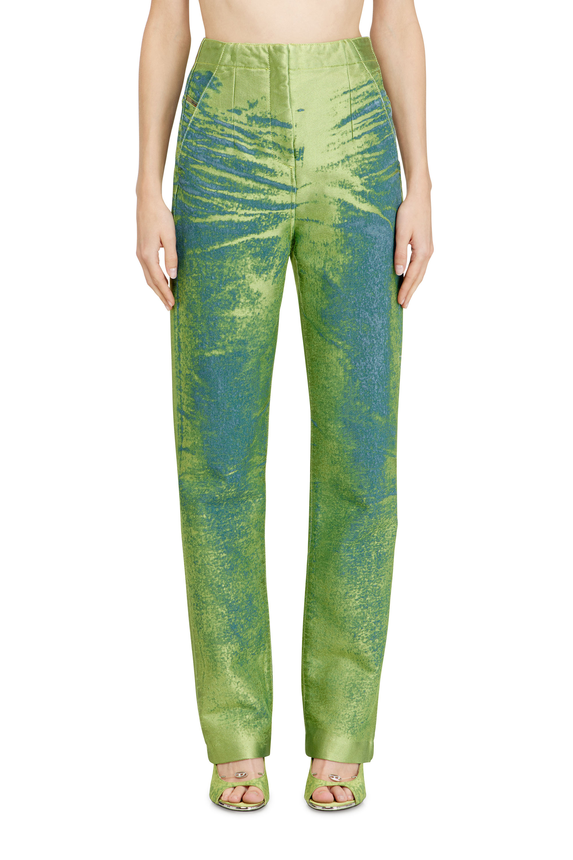 Diesel - Slim Jeans D-DRELIAN 0EFDK Donna, Verde - Image 1