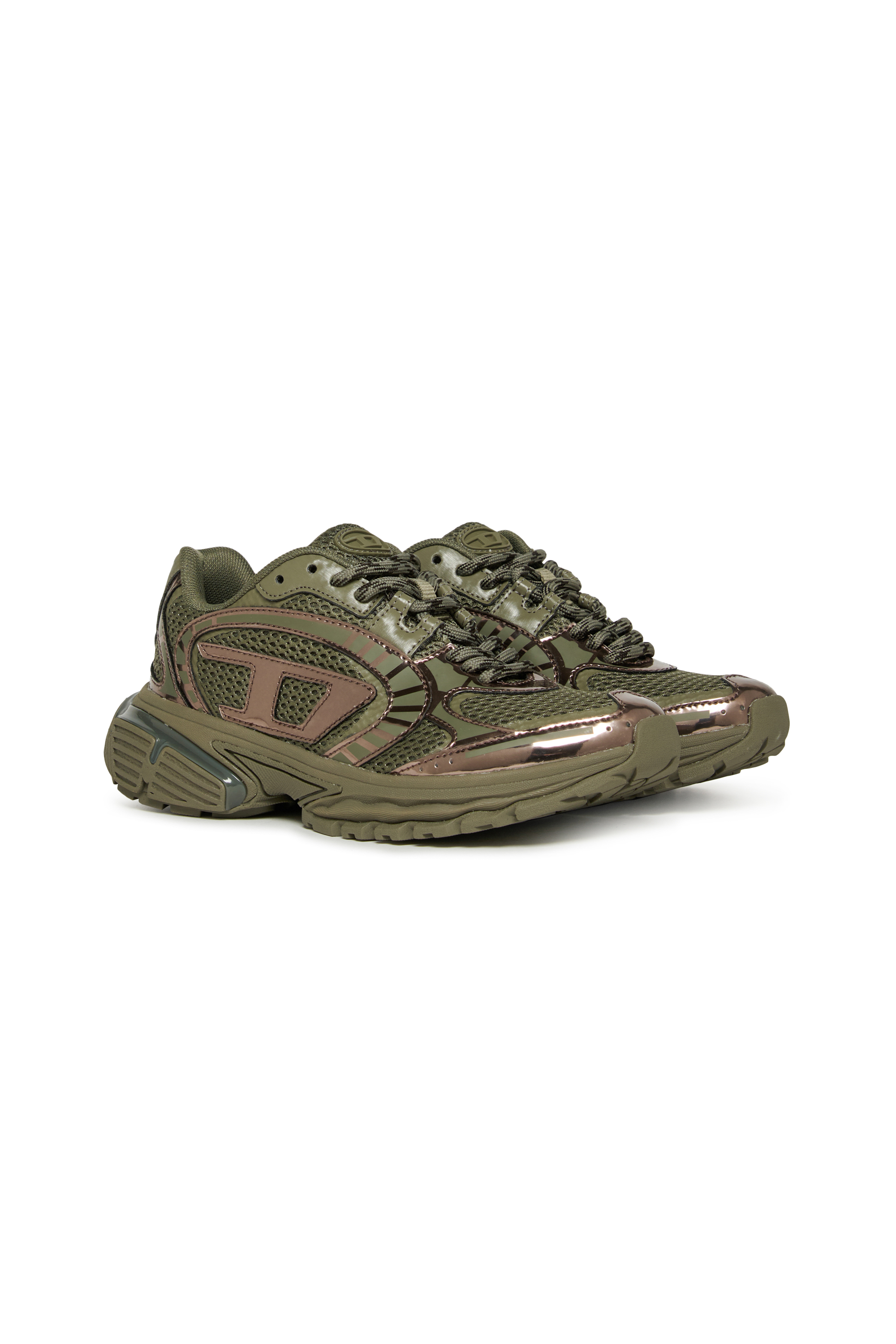 Diesel - S-PRO-V-DENSE LOW, S-Pro-V-Dense - Sneakers in nylon con logo Oval D Unisex in Verde - 2