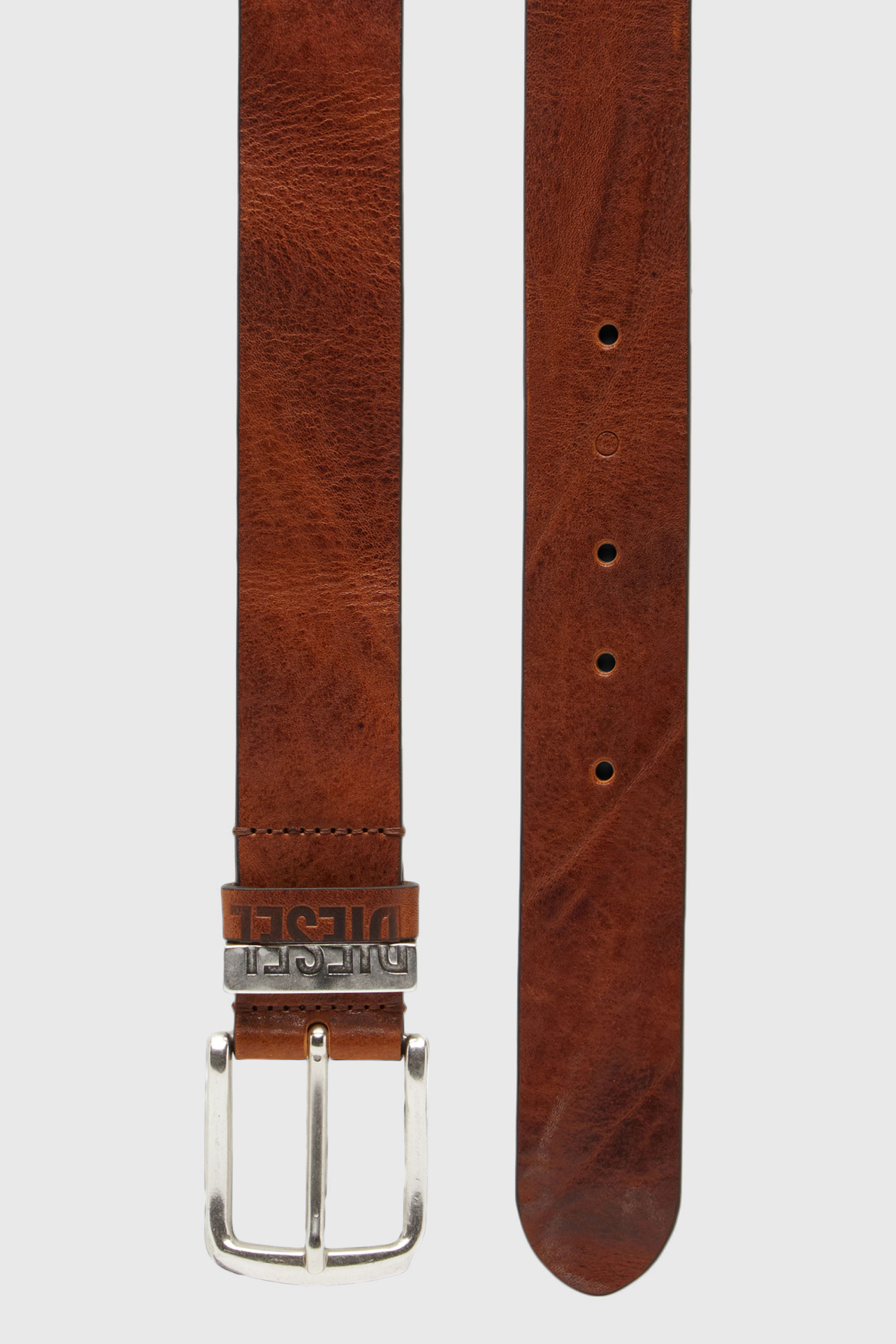 Diesel - B-VISIBLE, Cintura 3.9 cm con passanti a contrasto Uomo in Marrone - 2