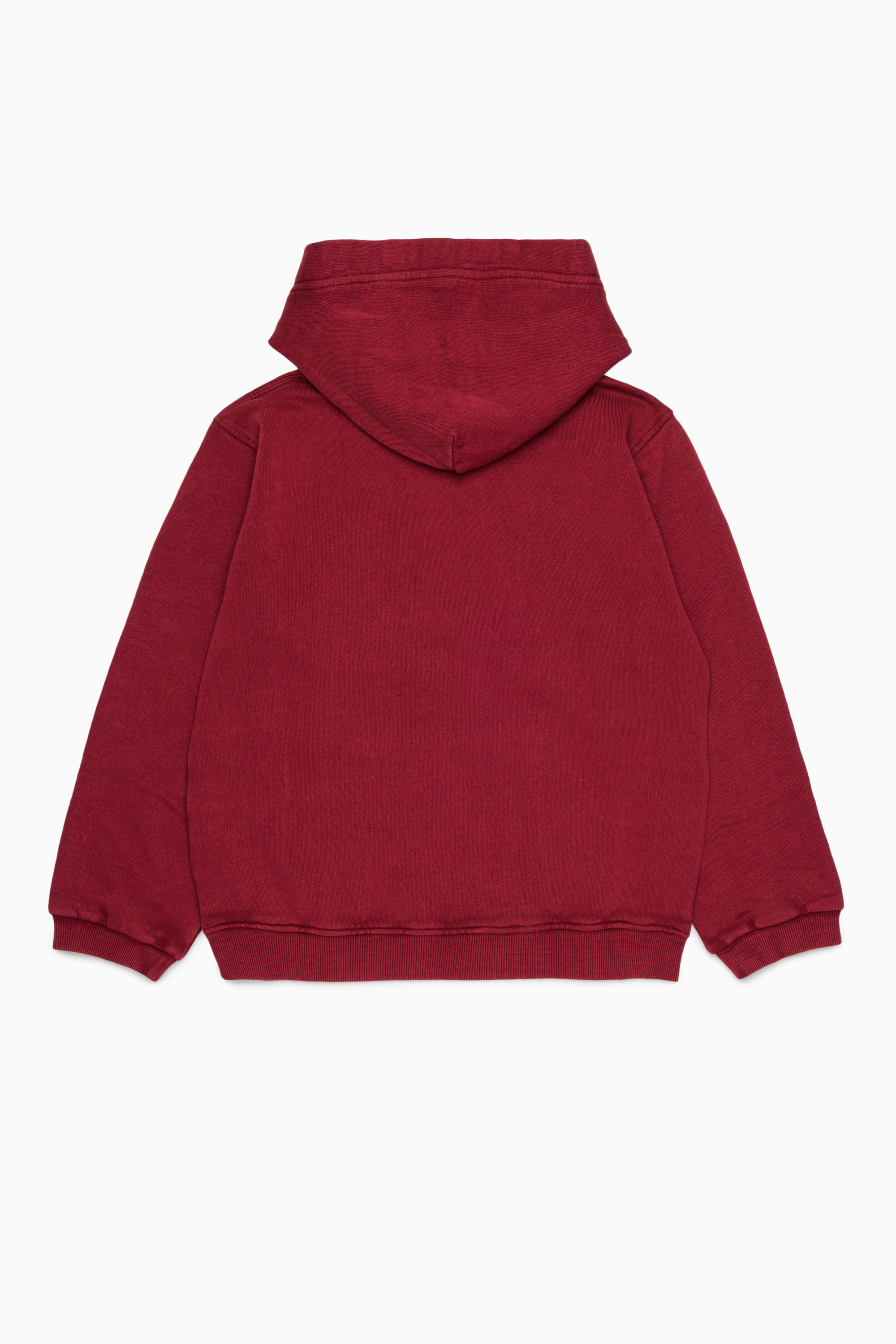 Diesel - STISEL OVER, Hoodie con maxi stampa logo Uomo in Rosso - 2