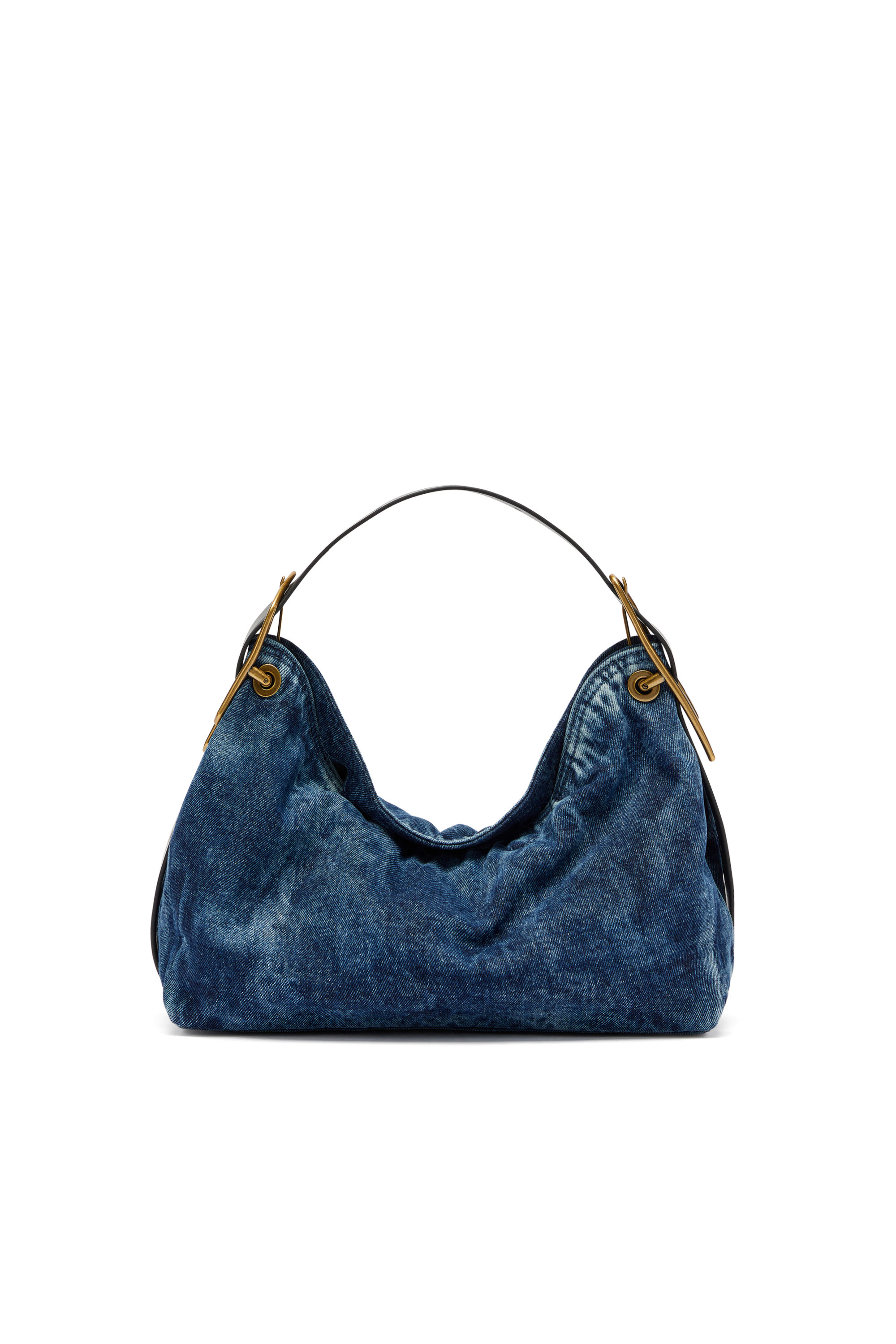 Diesel - D-LINE SHOULDER, D-Line-Borsa a spalla in denim Donna in Blu - 1