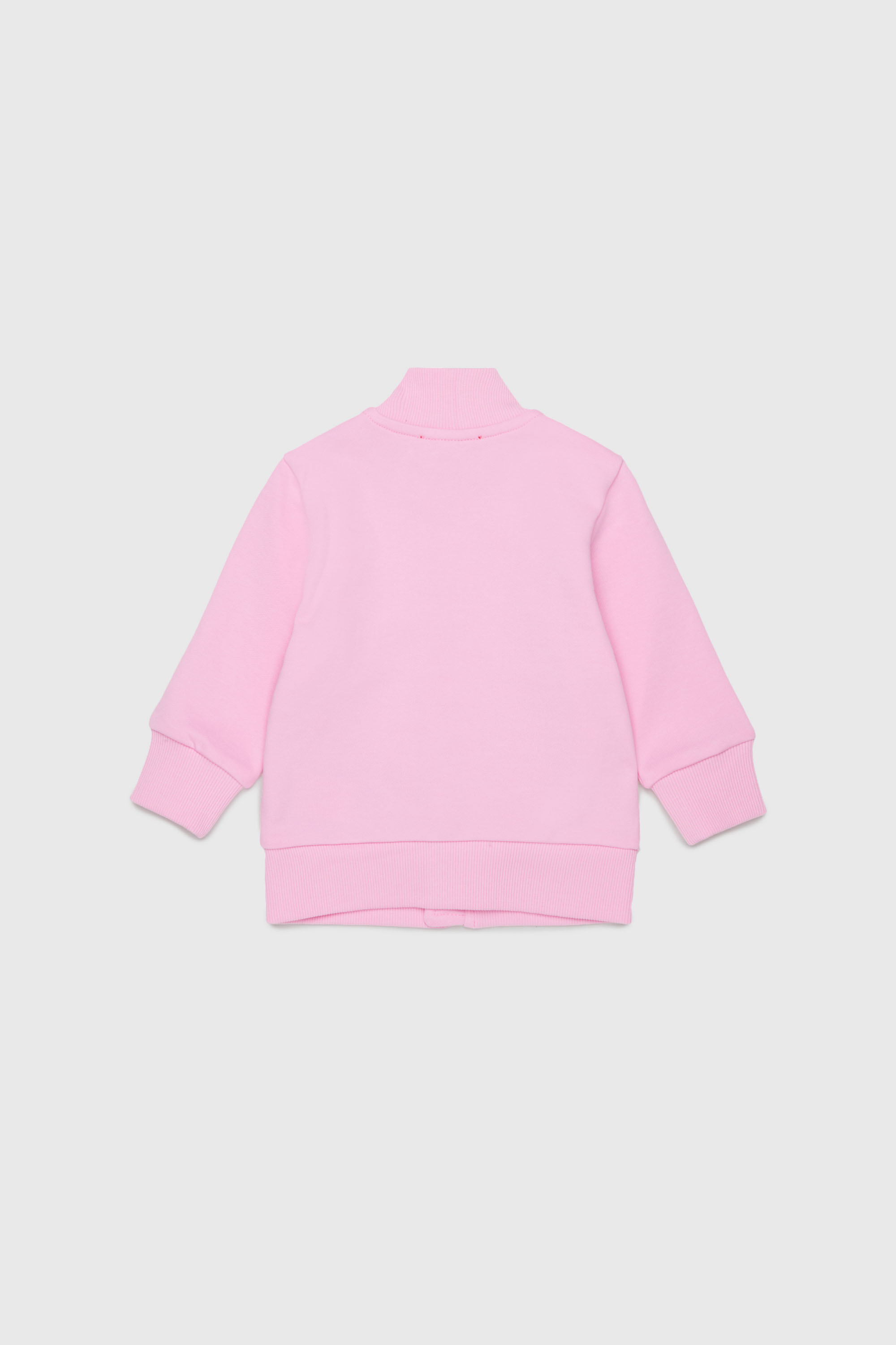 Diesel - SDSELZIPB, Felpa con zip e stampa logo Unisex in Rosa - 2