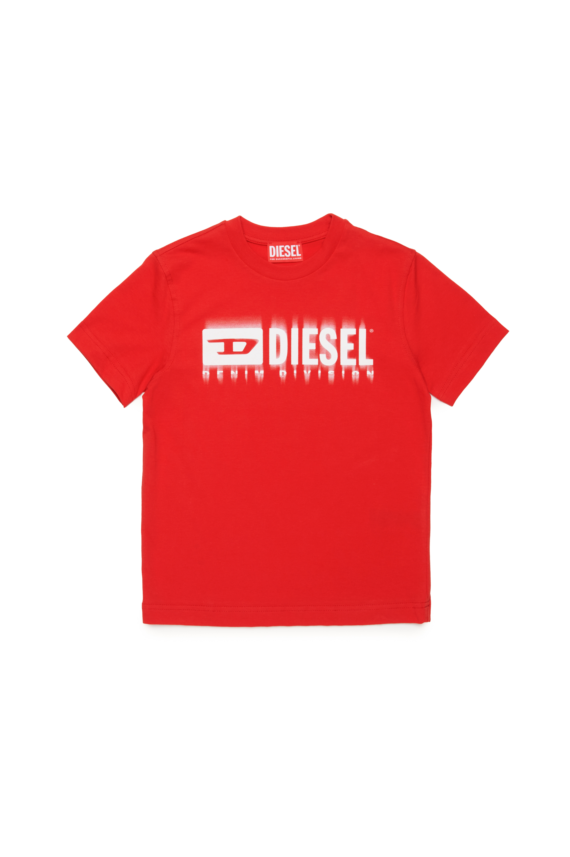 Diesel - TDIEGORL6, Uomo T-shirt con logo sbavato in Rosso - Image 1