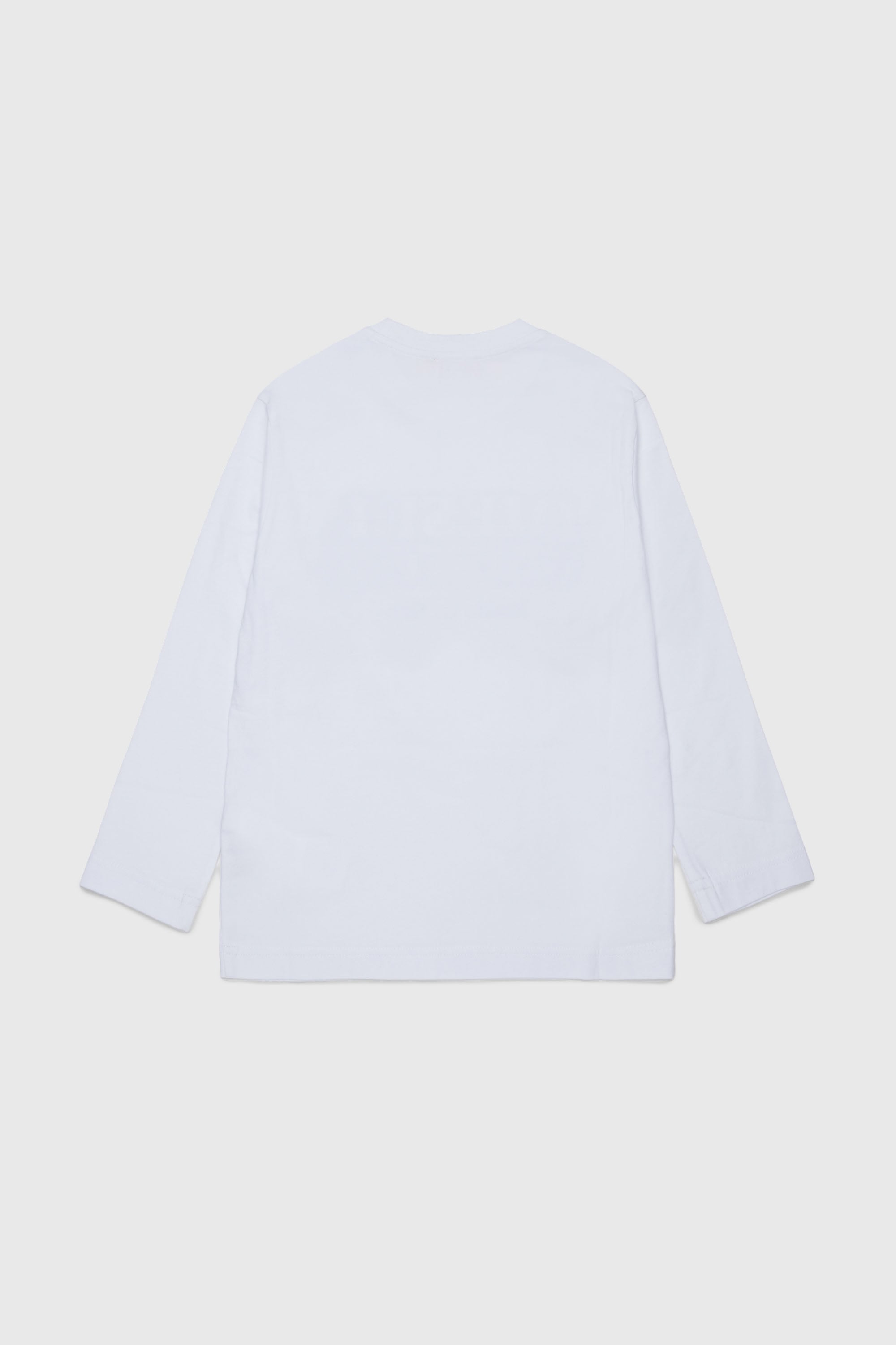 Diesel - TLODIMLS OVER, T-shirt a manica lunga con stampa Diesel Industry Uomo in Bianco - 2