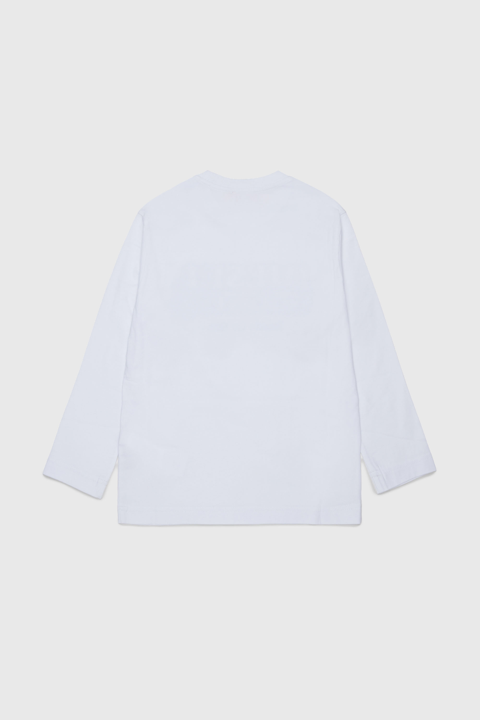 Diesel - TLODIMLS OVER, T-shirt a manica lunga con stampa Diesel Industry Uomo in Bianco - 2