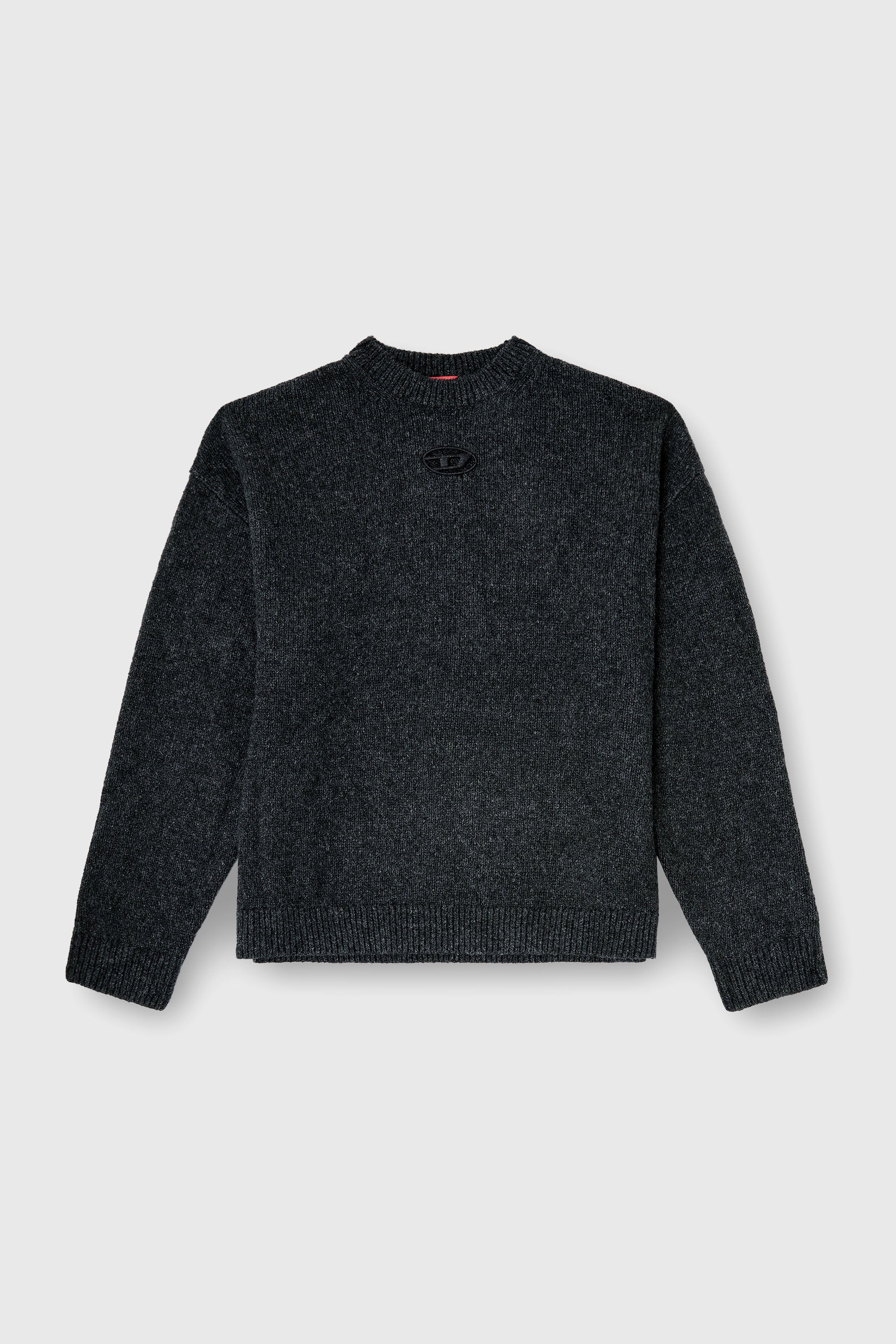 Diesel - K-AREESO, Maglia in misto lana e alpaca Uomo in Nero - 1