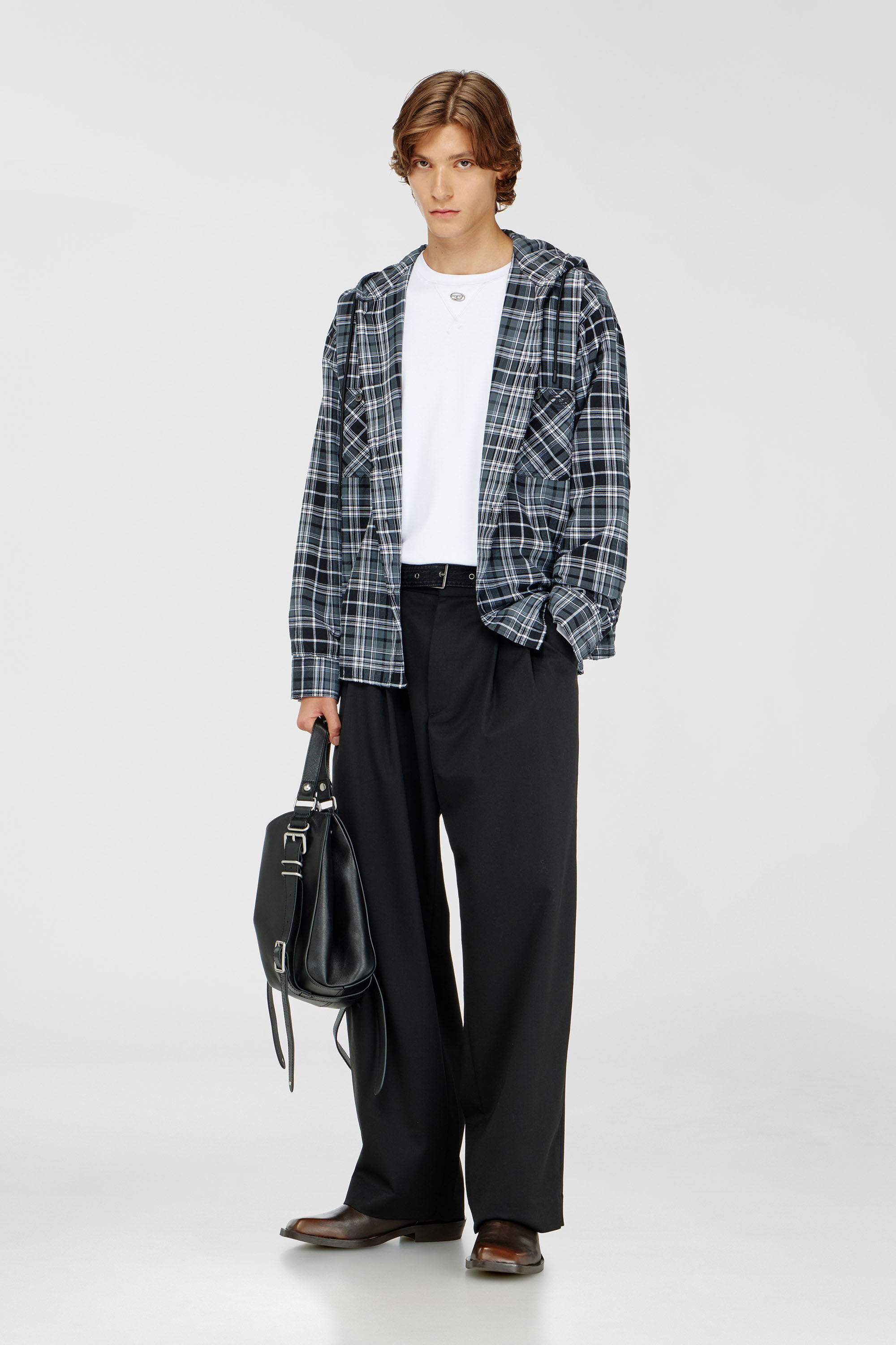 S-DRUM-HOODY-DGBT, Nero/Bianco