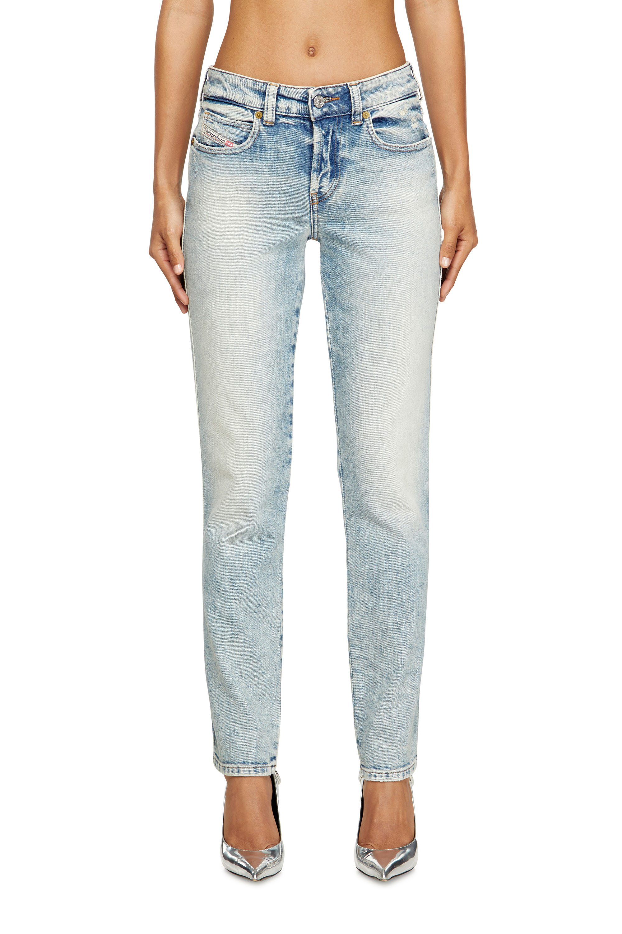 Diesel - Slim Jeans 1992 D-Jiann 09M21 Donna, Blu Chiaro - Image 1