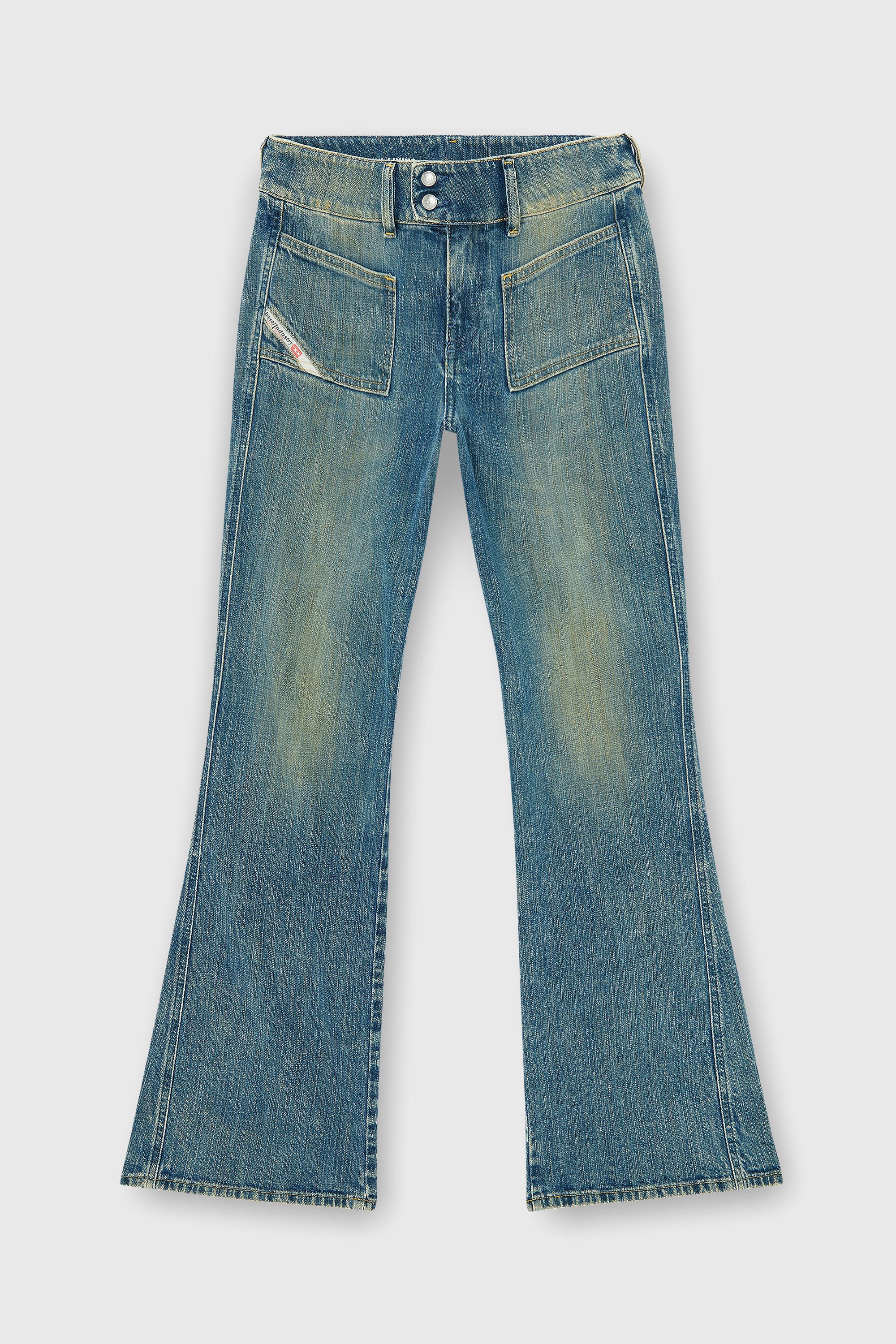 Diesel - Bootcut Jeans D-Hush 007EJ Donna, Blu medio - Image 2