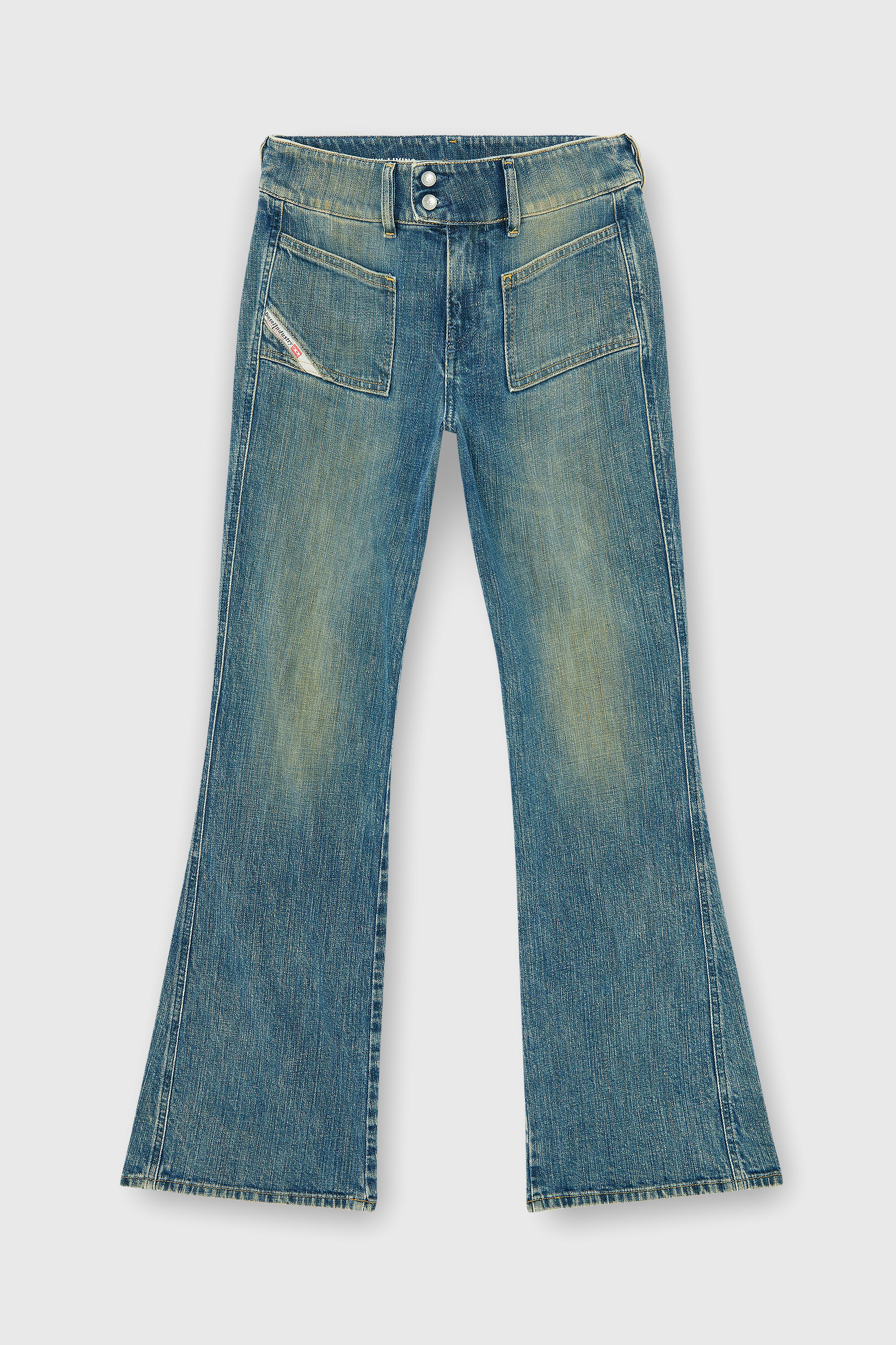 Diesel - Bootcut Jeans D-Hush 007EJ Donna, Blu medio - Image 6