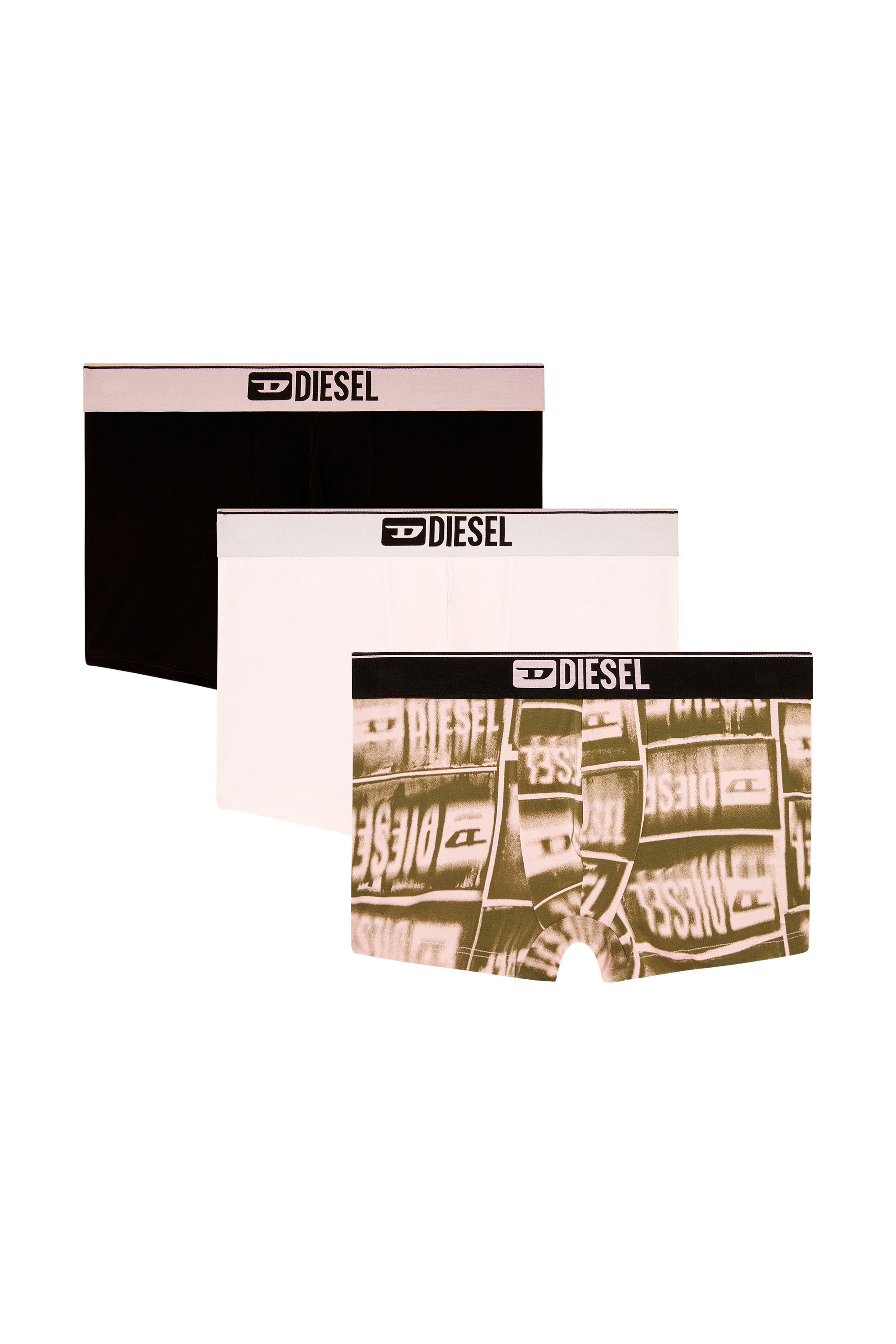 Diesel - DAMIEN-D-BOX-3PACK, Set di tre boxer in cotone stretch Uomo in Multicolor - 1