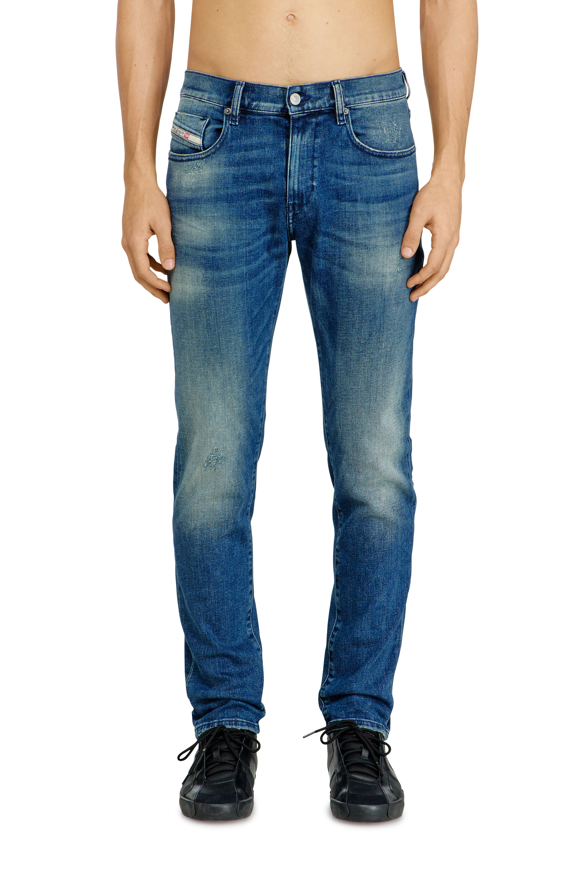 Diesel - Slim Jeans 2019 D-Strukt 0ADBT Uomo, Blu medio - Image 1