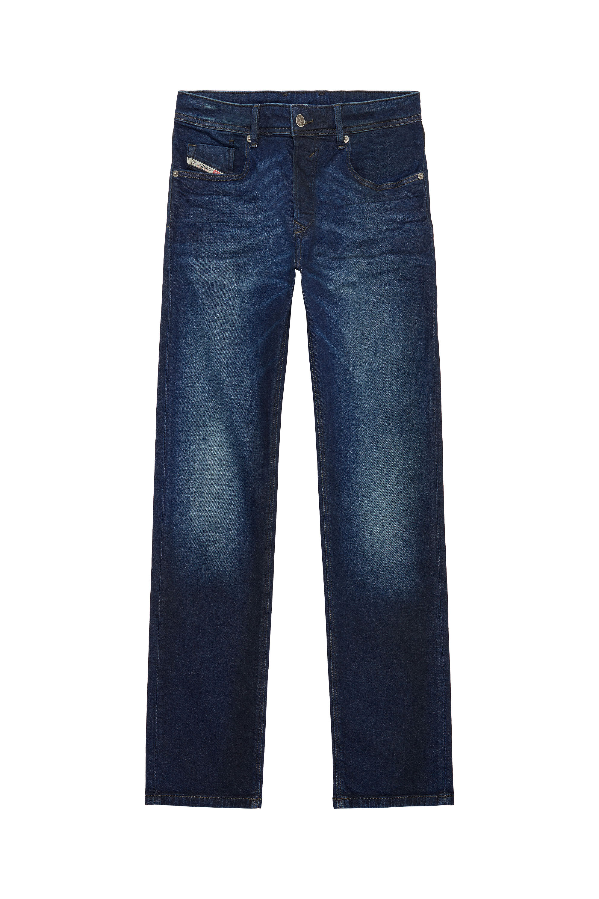 Diesel - Straight Jeans Waykee E814W, Blu medio - Image 3