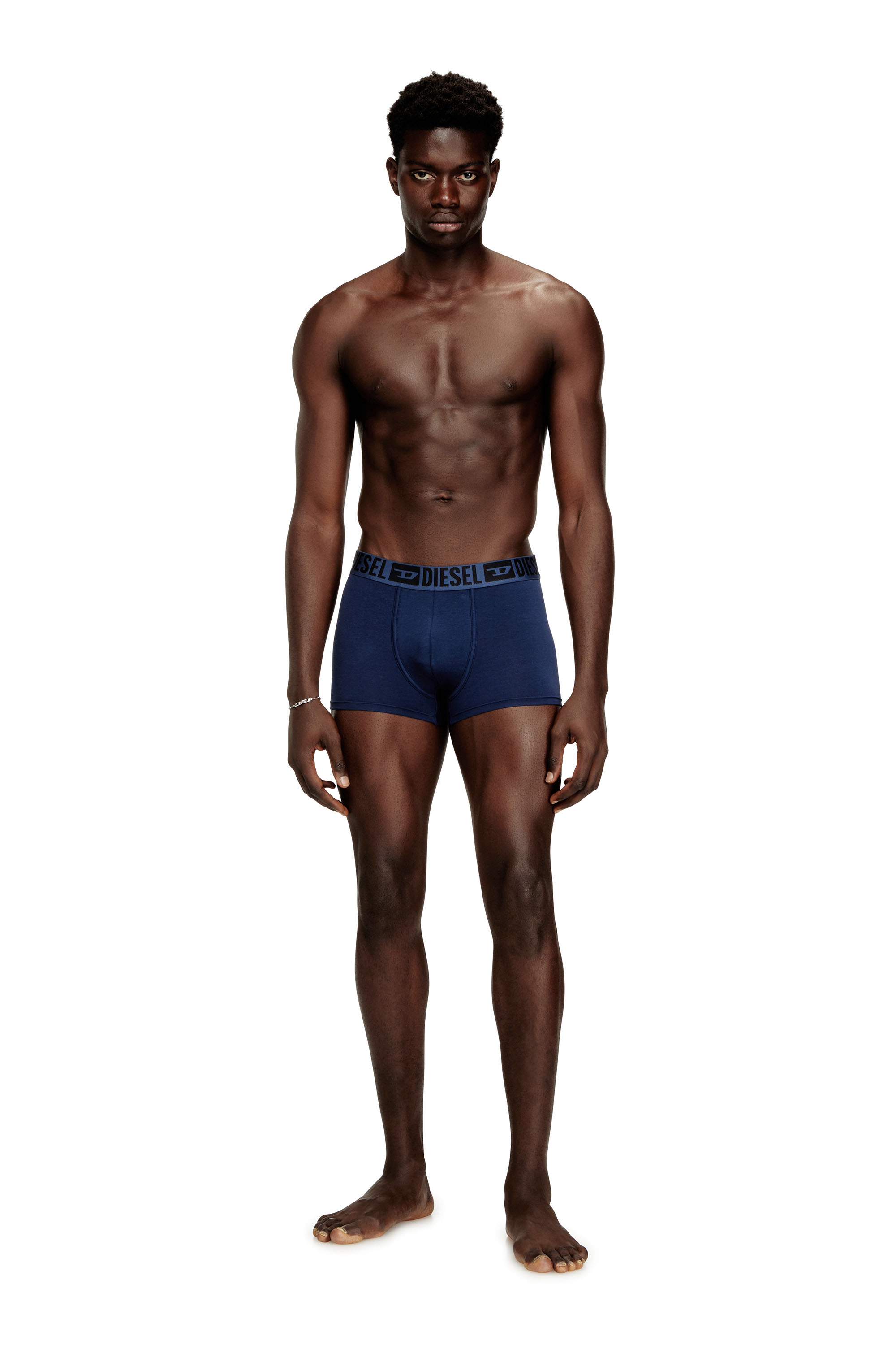 Diesel - MIKE-D-CORE-3PACK, Confezione da 3 boxer in cotone elasticizzato con fascia in vita tono su tono Uomo in ToBeDefined - 1