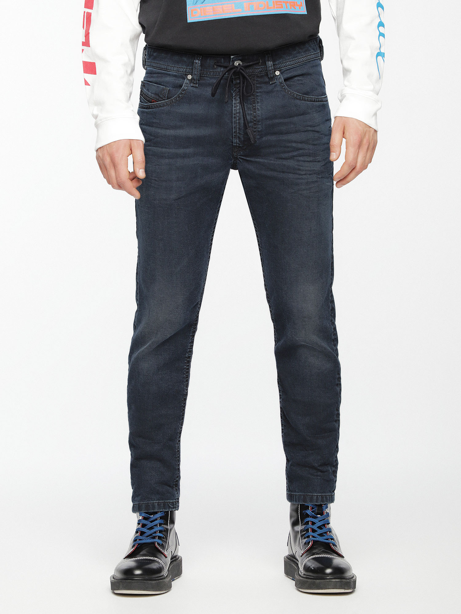 Thommer JoggJeans 069AG, Blu Scuro Diesel - Thommer JoggJeans 069AG, Blu Scuro - Image 1