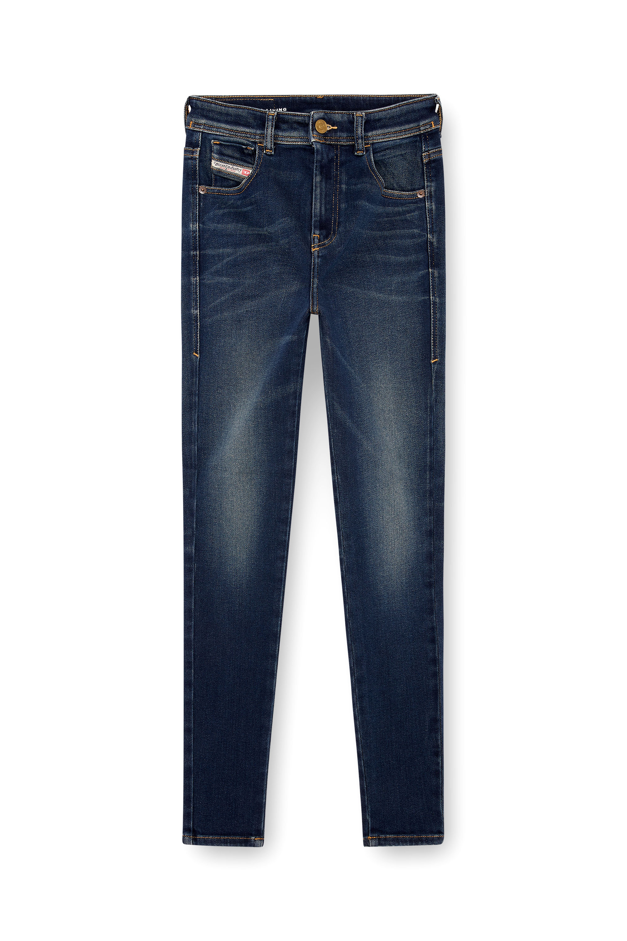 Diesel - Skinny Jeans 1984 Slandy-High 09J11 Donna, Blu Scuro - Image 3