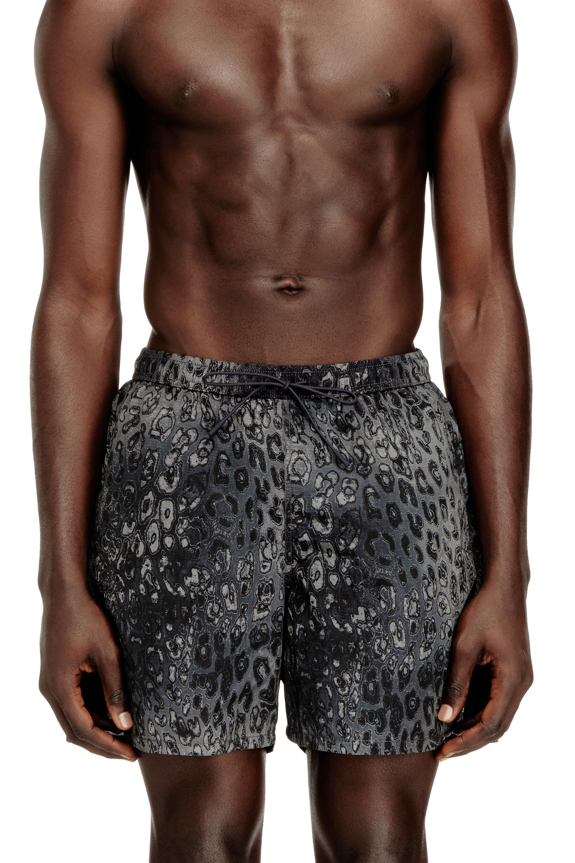 Diesel - SOCCER-41-UTLT, Shorts da mare con stampa animalier Uomo in ToBeDefined - 1