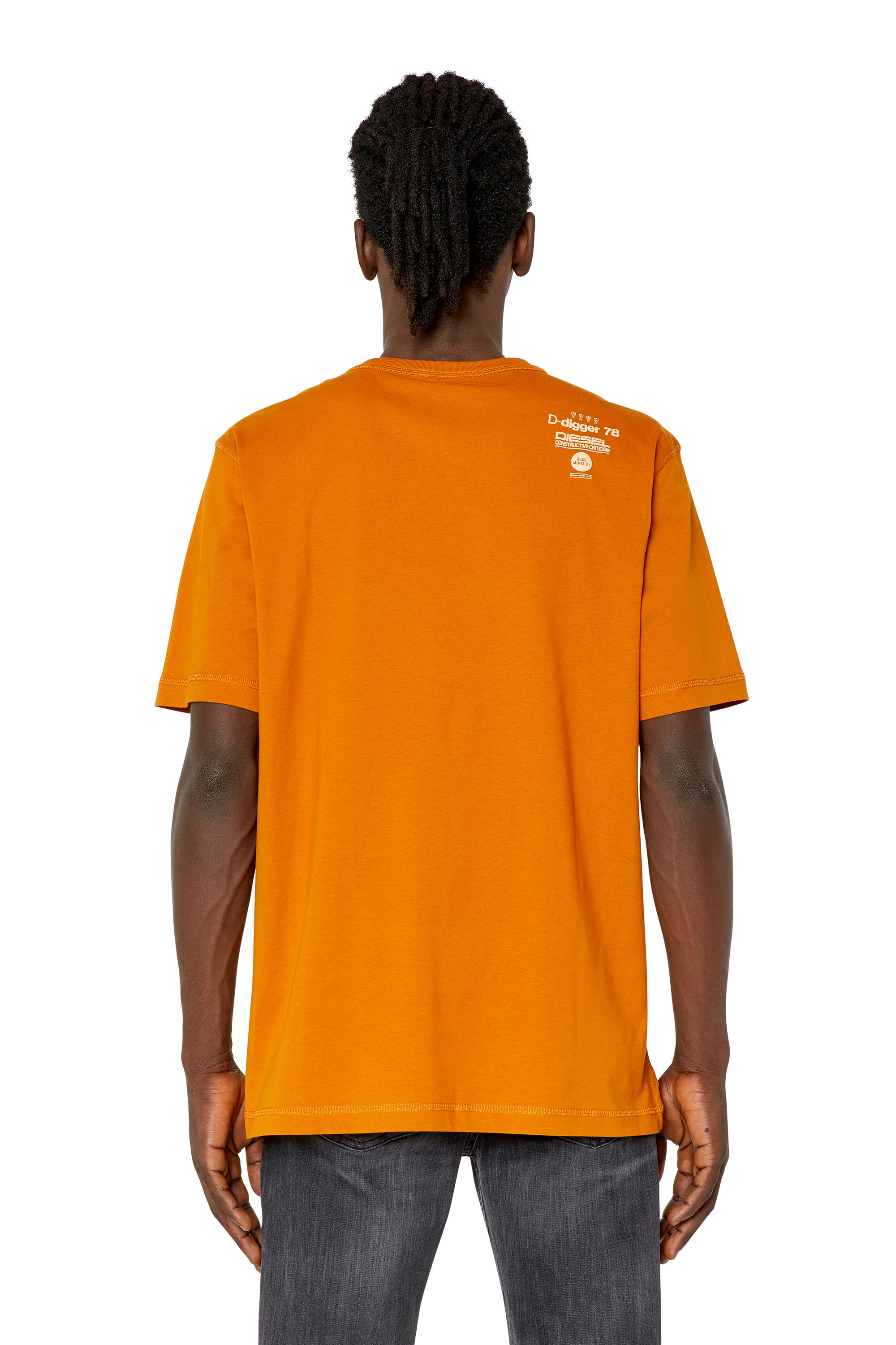 Diesel - T-JUST-SLITS-G1, Arancione - Image 4