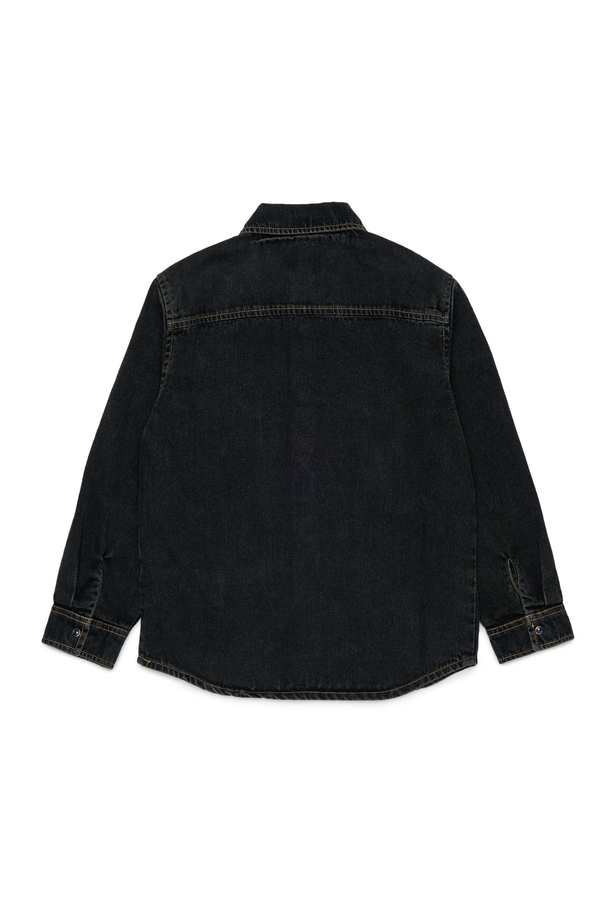Diesel - CSIMPLY-OVER, Camicia in denim con ricamo logo D Uomo in Nero - 2