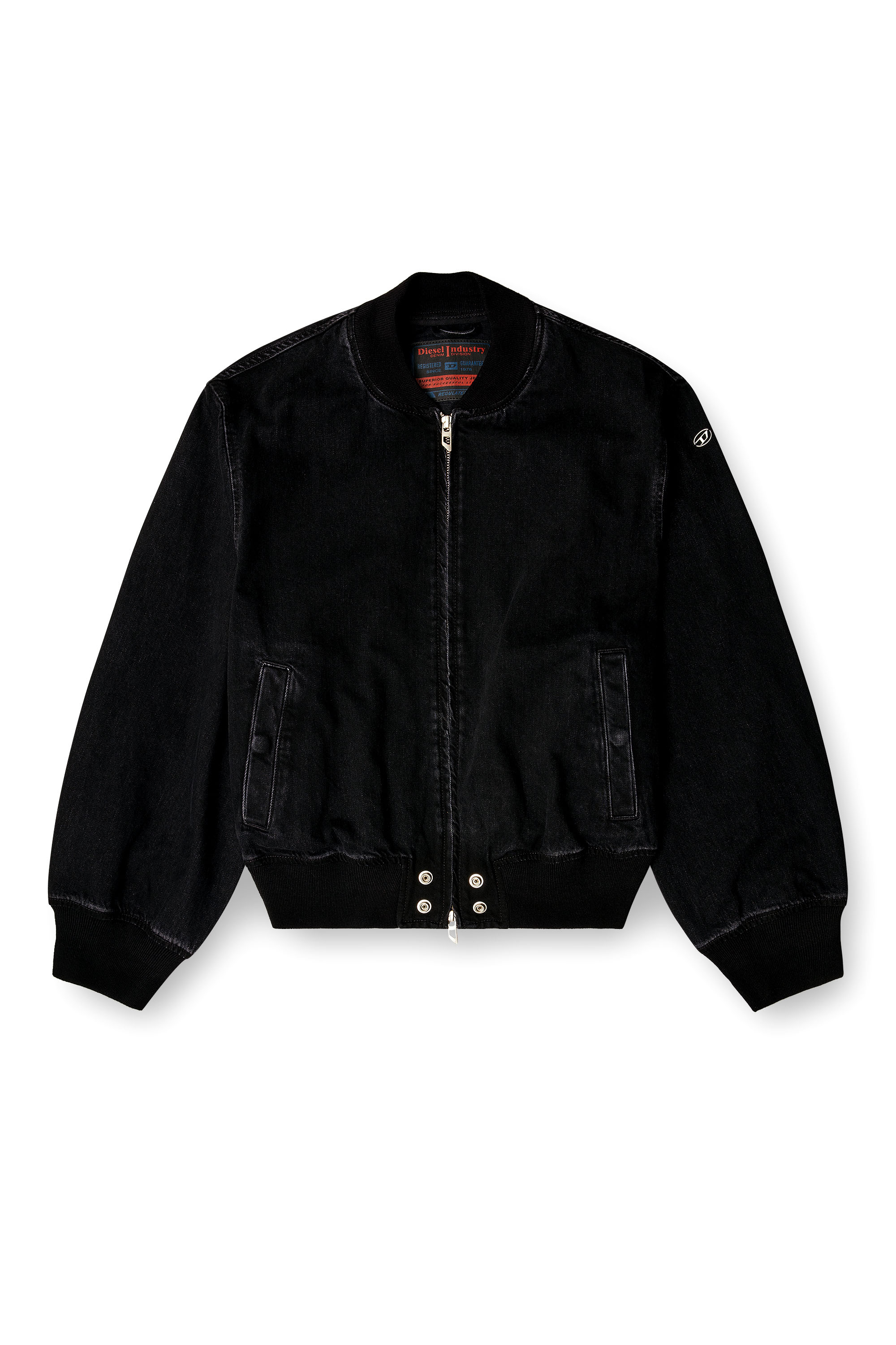 Diesel - D-GUZ, Giacca bomber in denim Unisex in Nero - 4