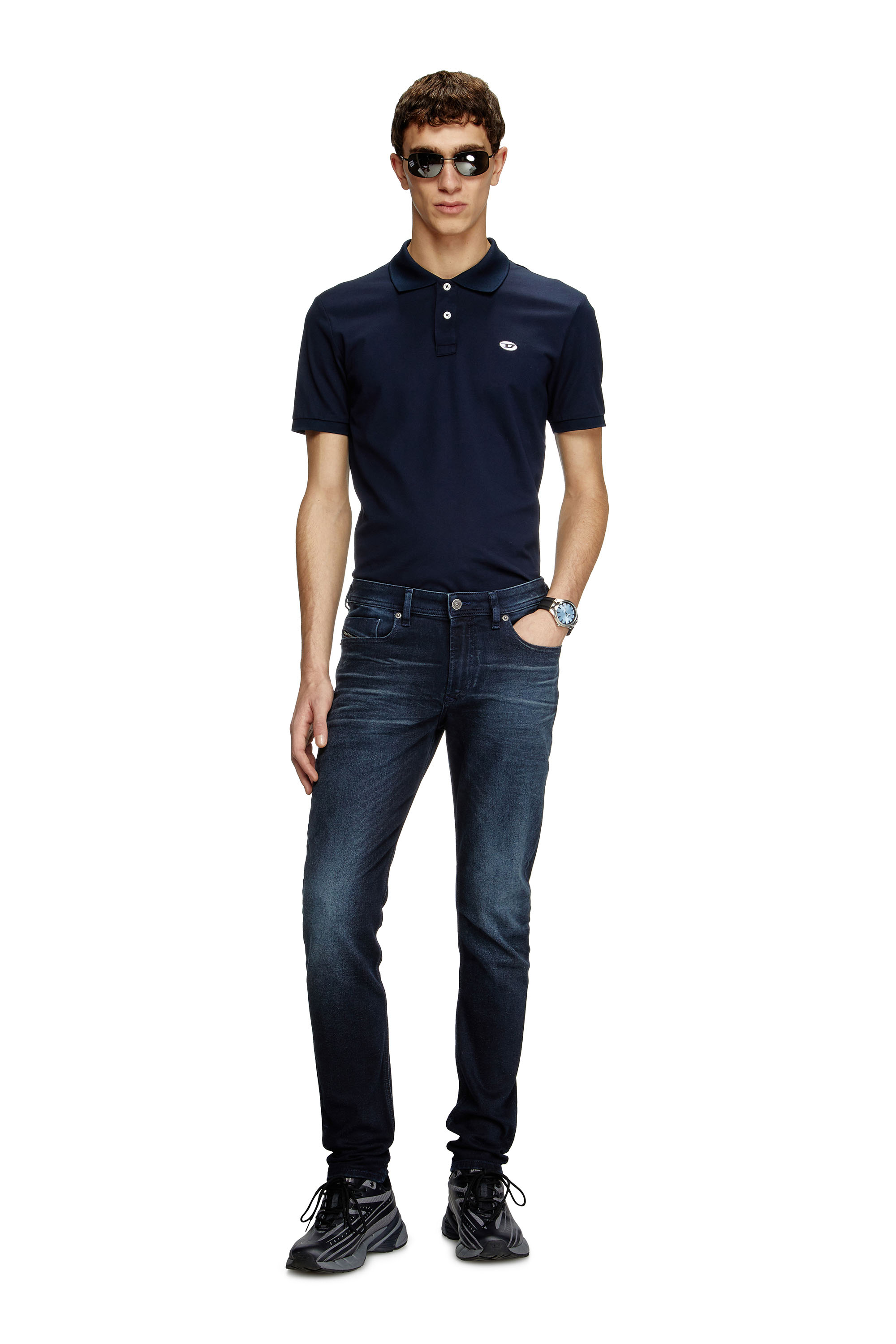 Diesel - Skinny Jeans 1979 Sleenker 0BMBU Uomo, Blu Scuro - Image 2