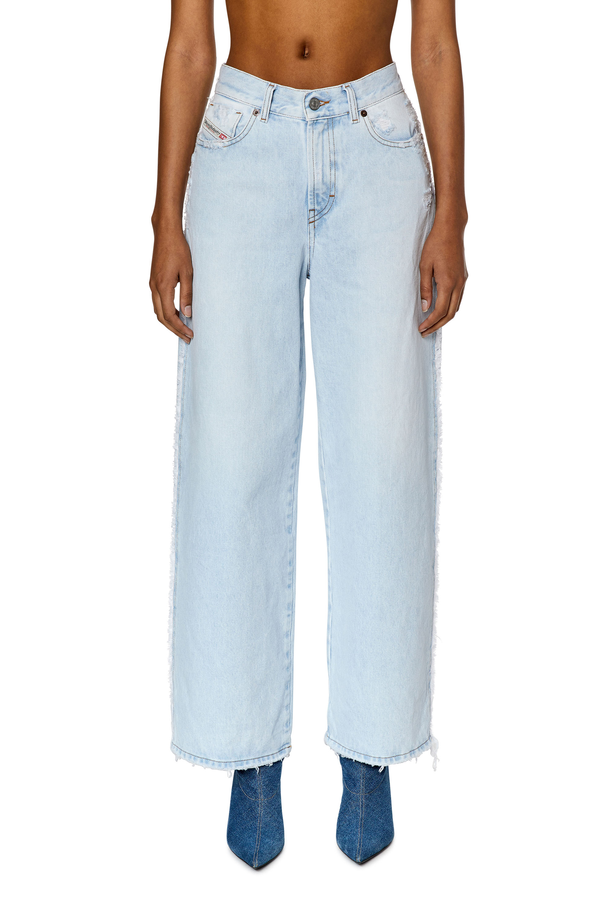 Diesel - 2000 Widee 007M7 Bootcut and Flare Jeans, Blu Chiaro - Image 1