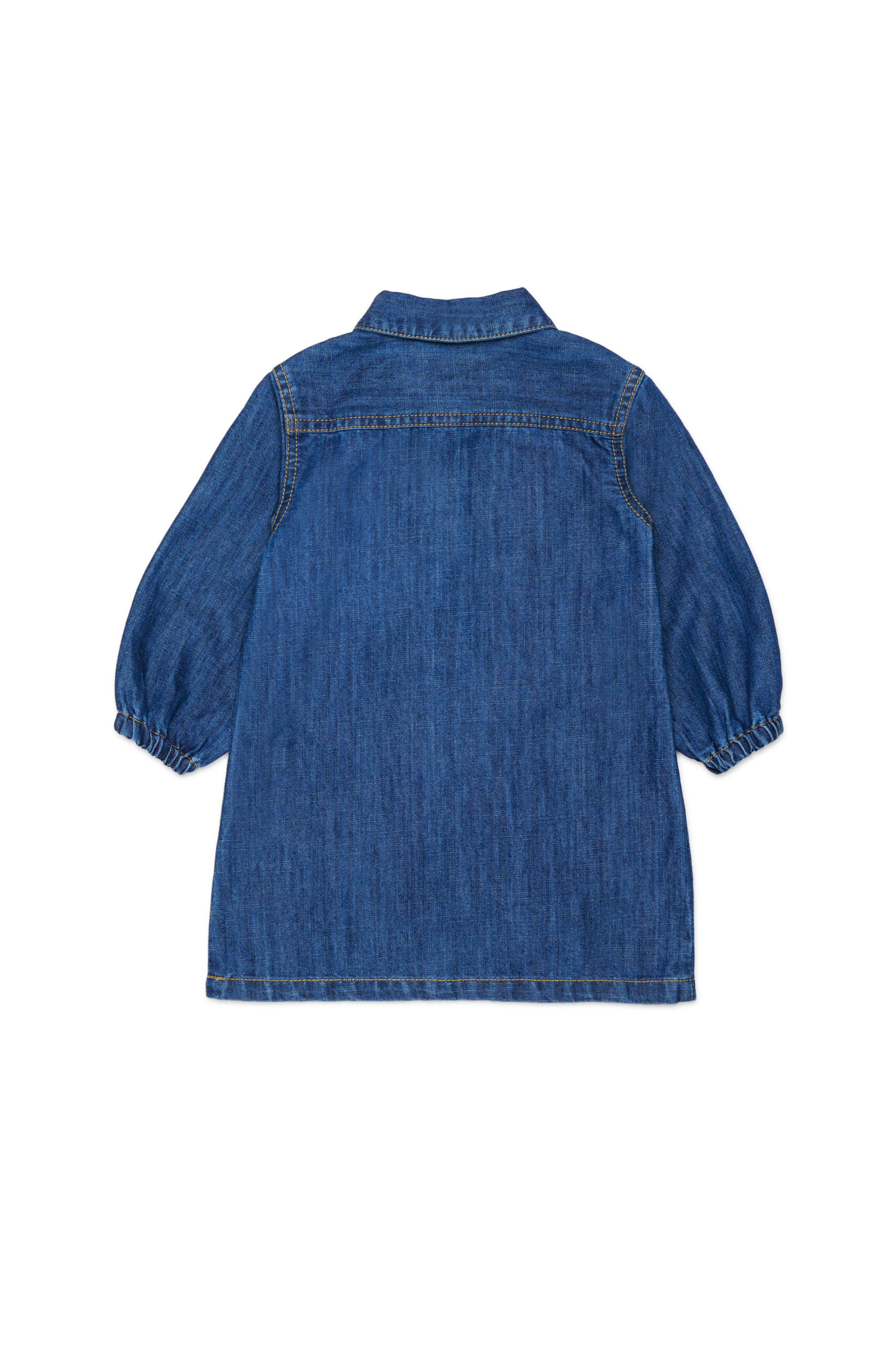 Diesel - DELBIB, Abito camicia in denim con ricamo logo Oval D Donna in Blu - 2