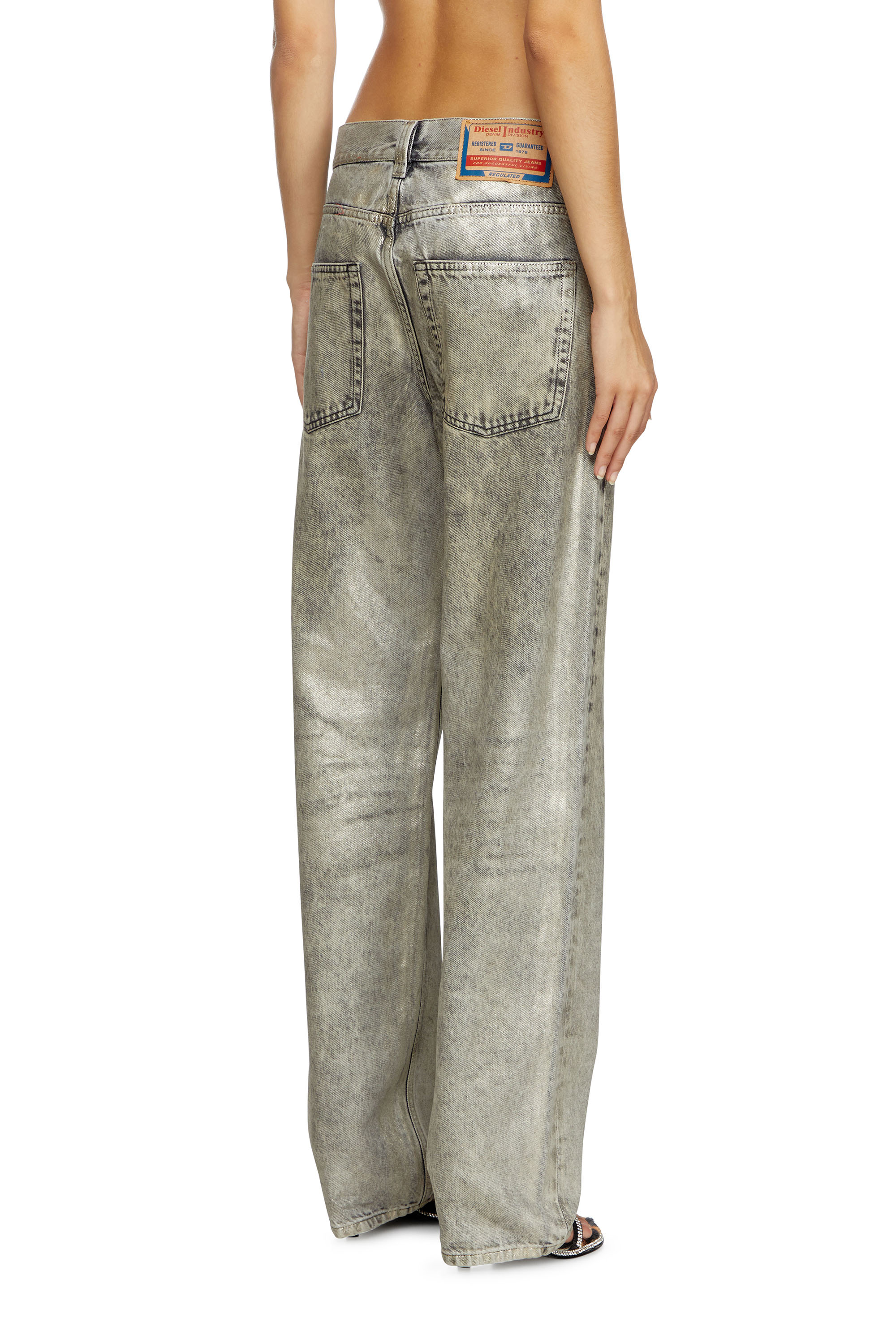 Diesel - Regular Jeans 1988 D-Ark 09L79 Donna, Grigio Chiaro - Image 4