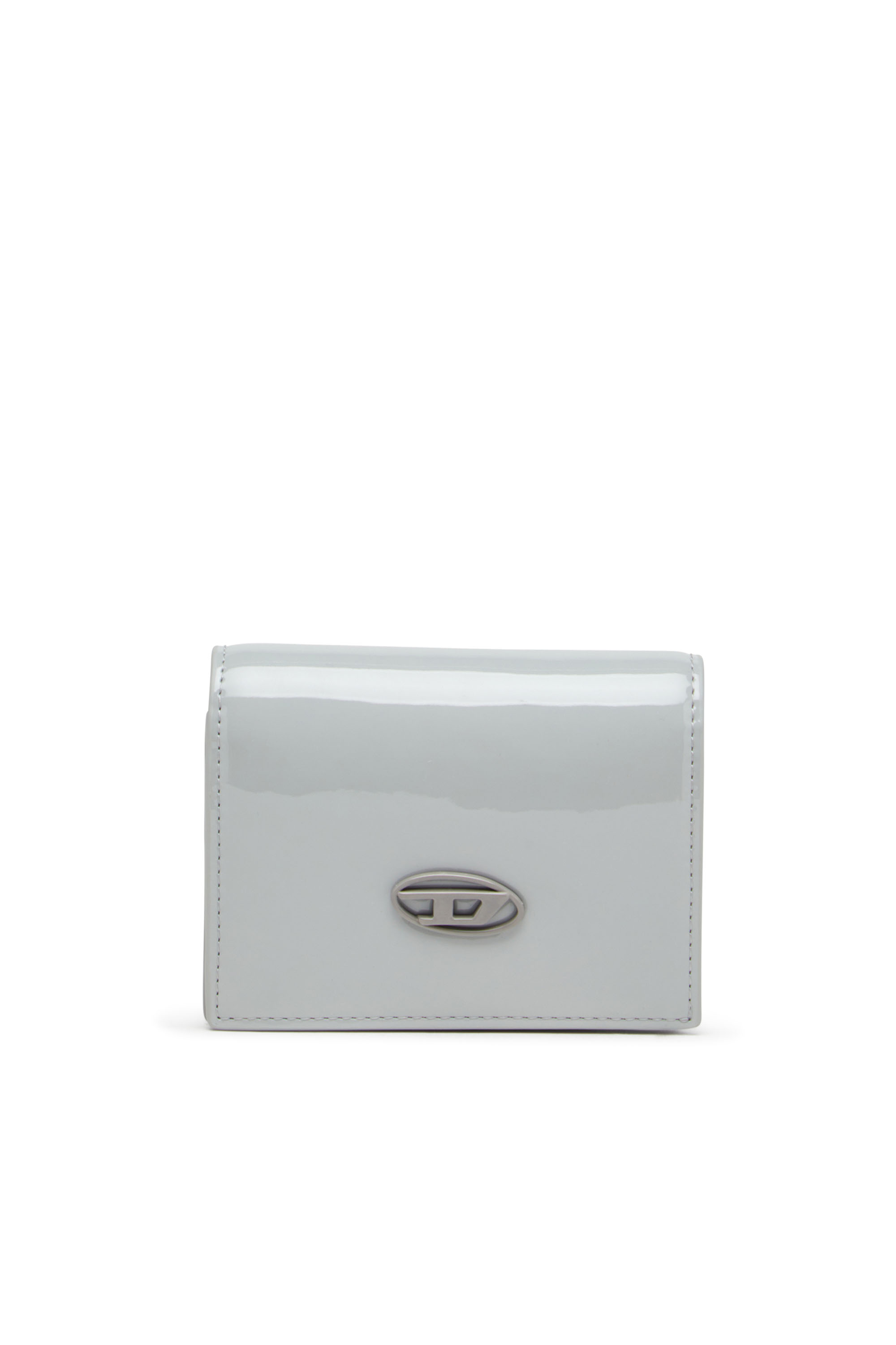 Diesel - PLAY BI FOLD III, Portafoglio in PU lucido Donna in Grigio - 1