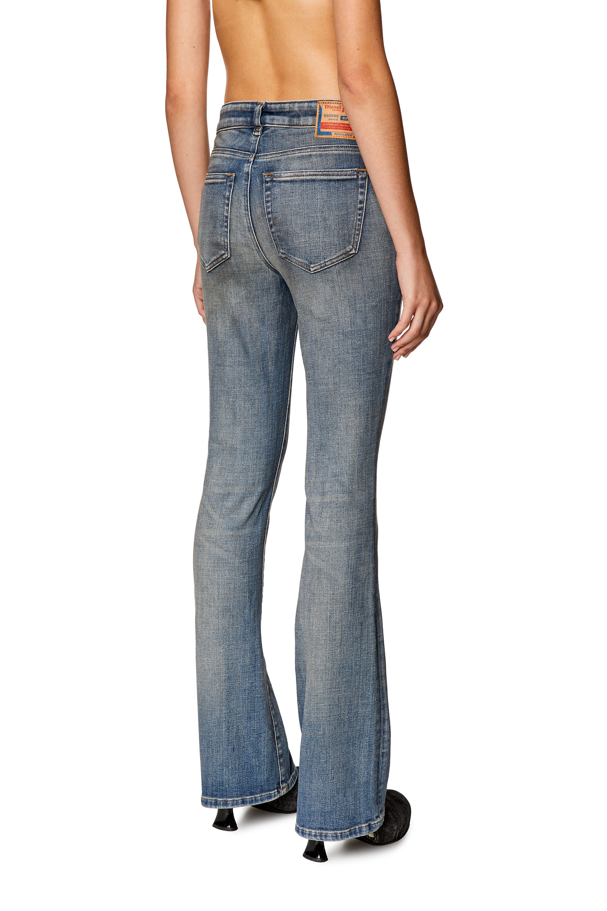 Diesel - Bootcut and Flare Jeans 1969 D-Ebbey 09H69, Blu Scuro - Image 3