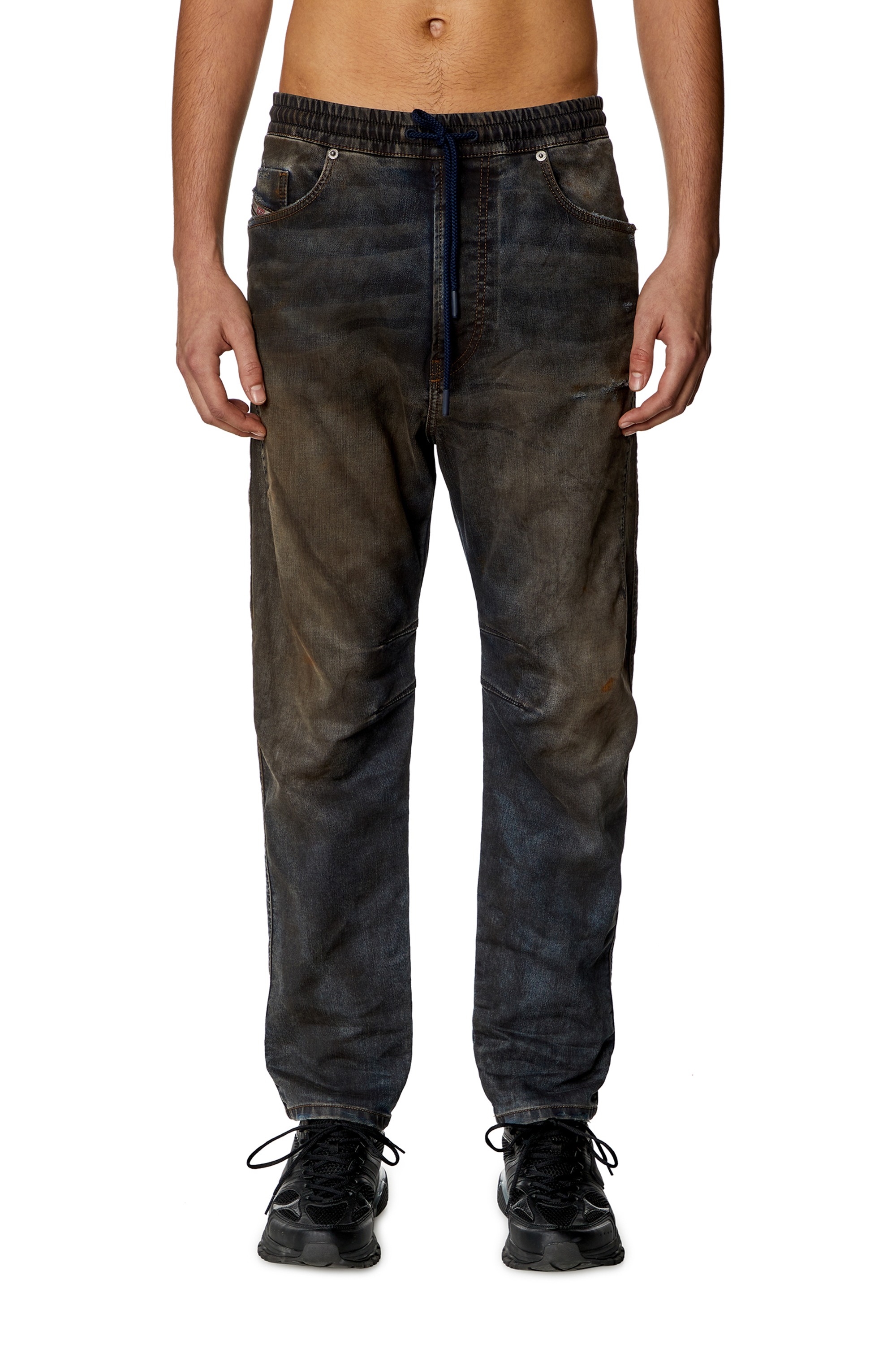 Diesel - Regular 2040 D-Amage Joggjeans® 09J36 Uomo, Blu Scuro - Image 1