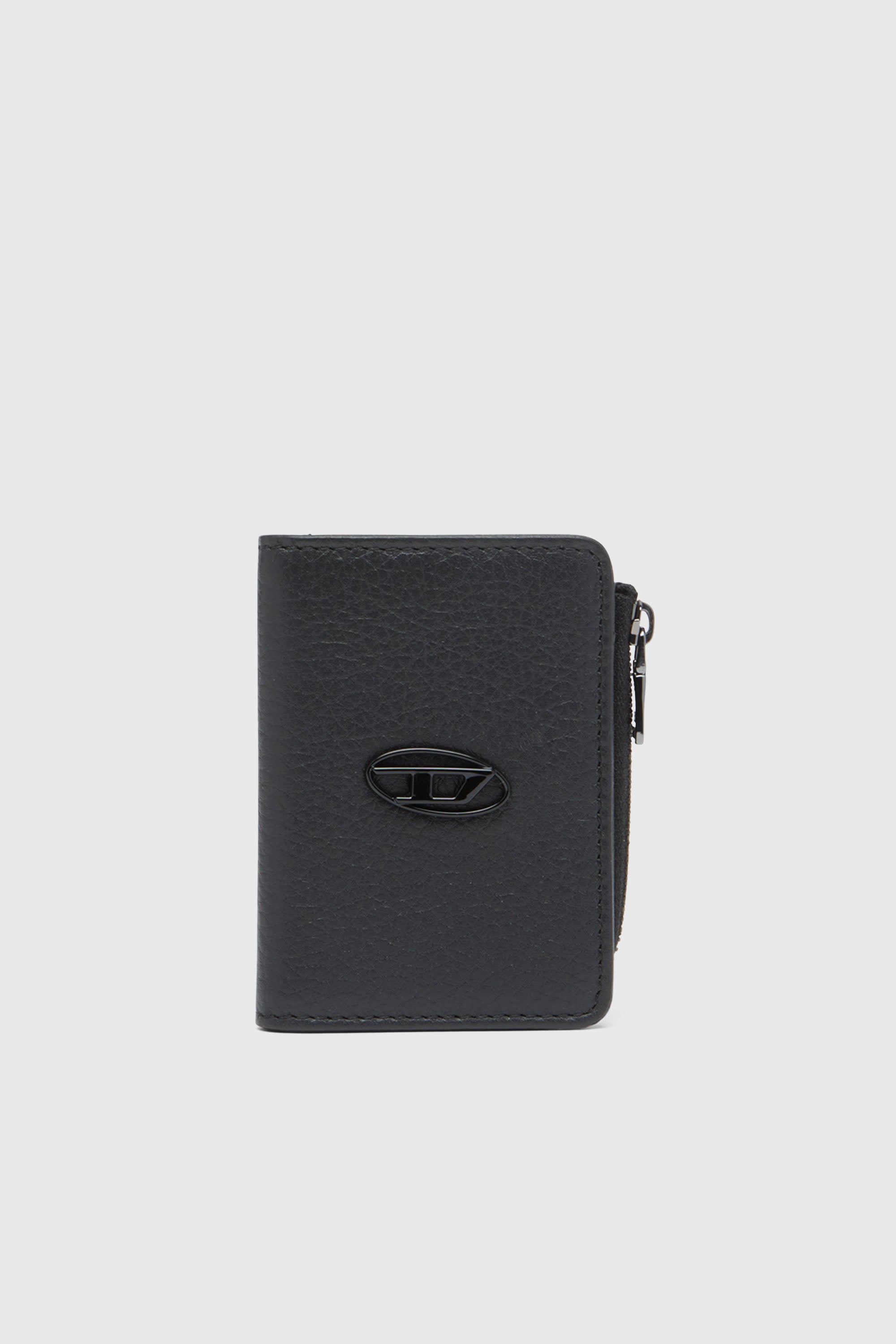 Diesel - HISSU EVO CARD HOLDER L, Portacarte in pelle Uomo in Nero - 1