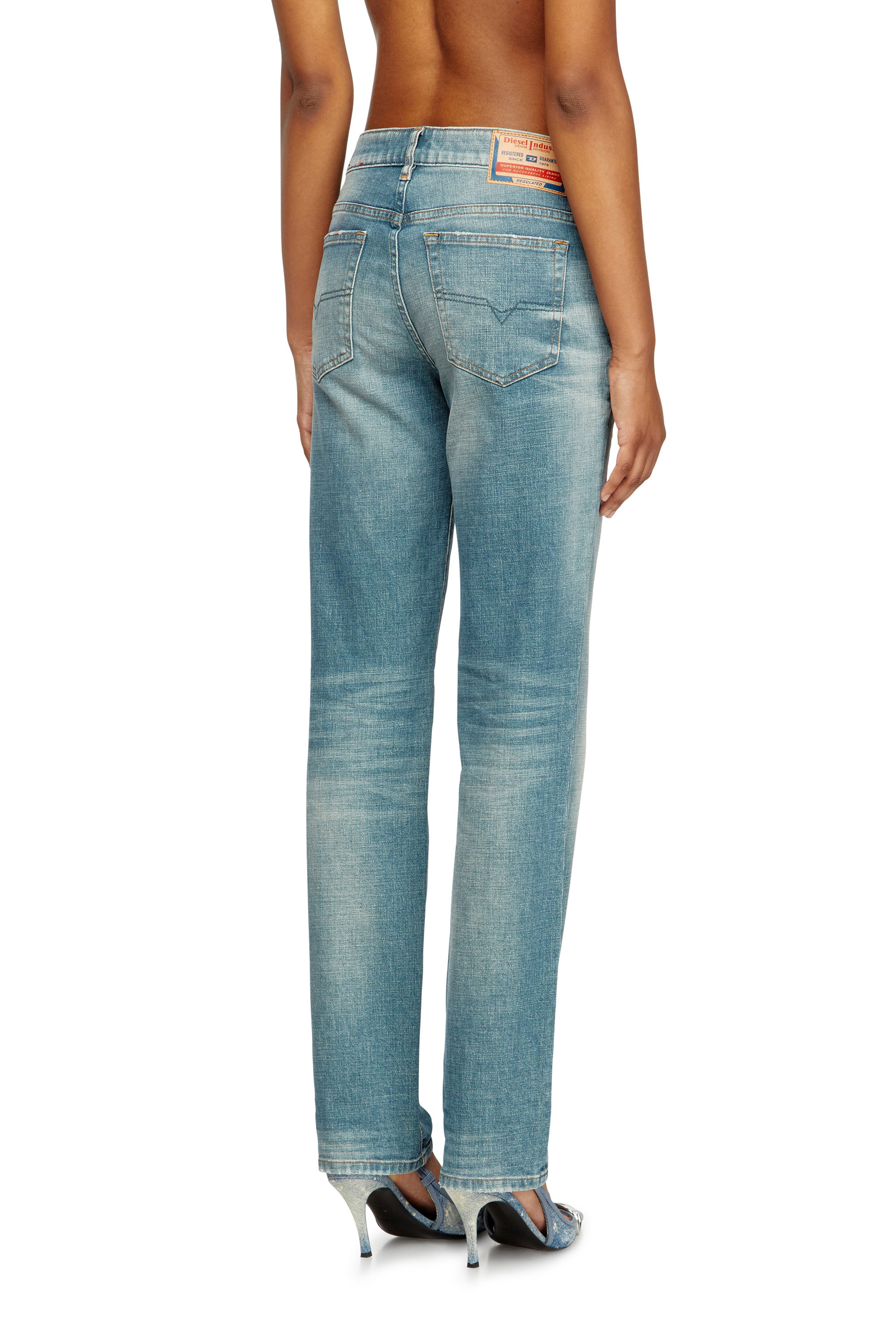 Diesel - Regular Jeans 1989 D-Mine 09M58 Donna, Blu medio - Image 4