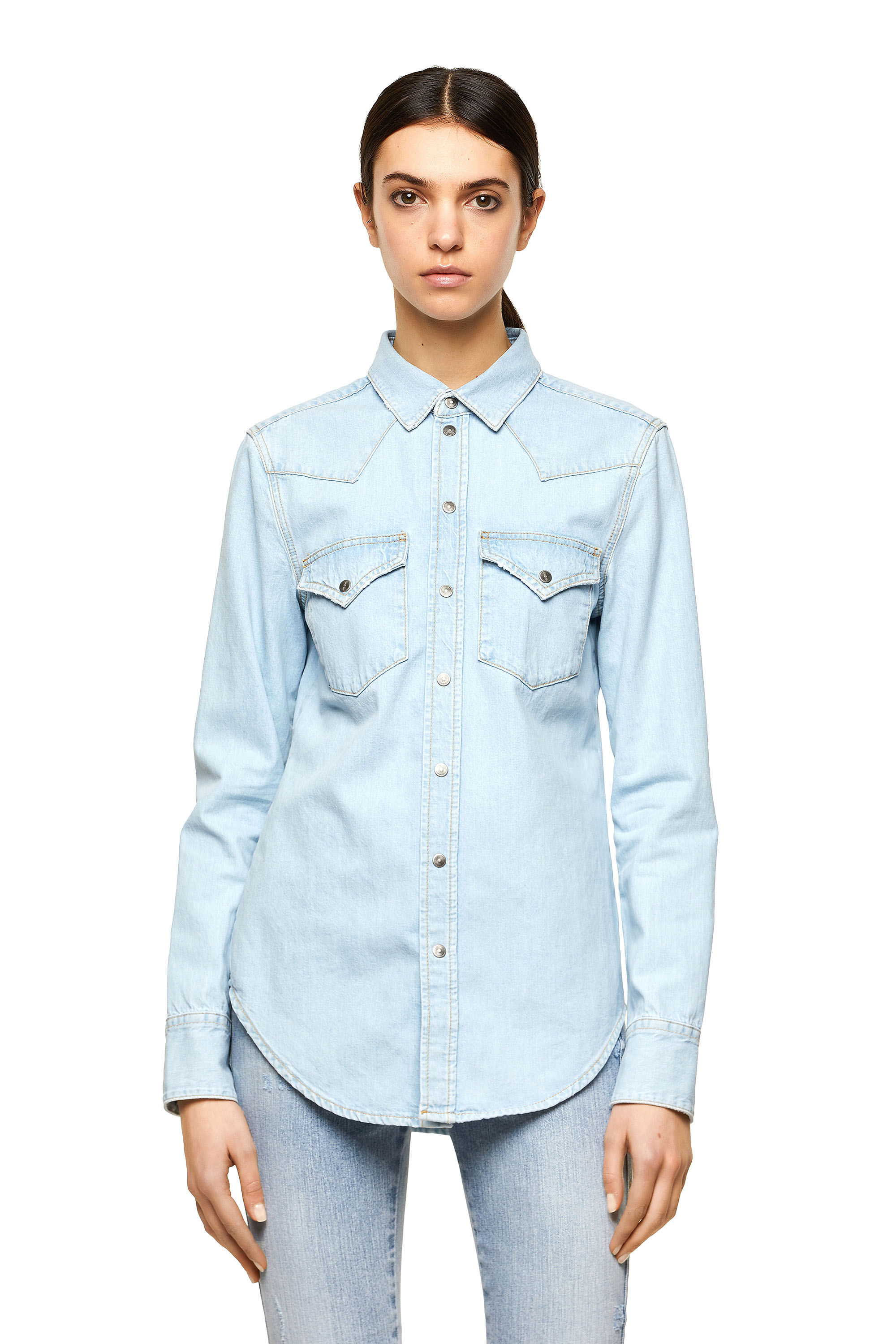 DE-RINGY, Blu Chiaro - Camicie in Denim