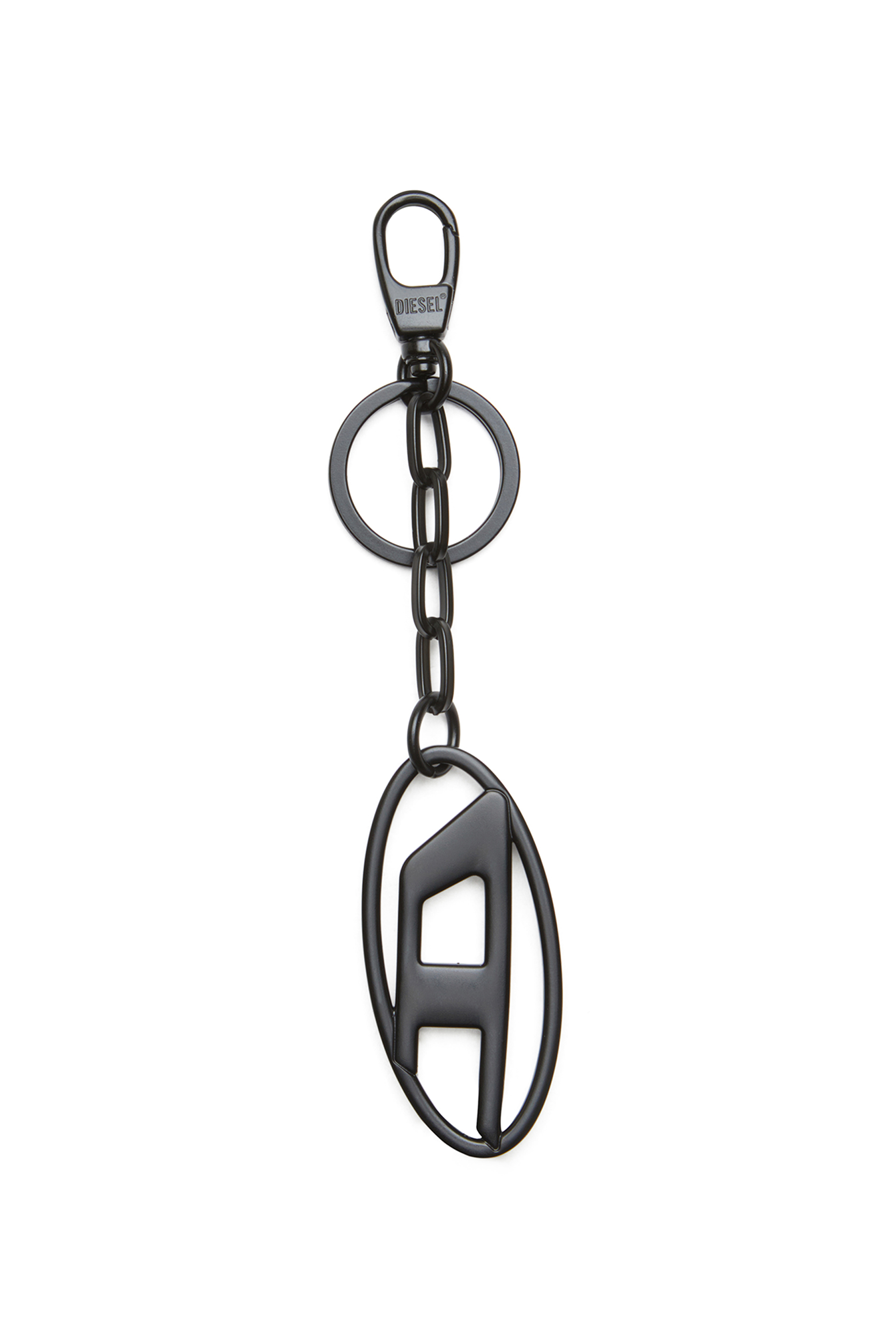Diesel - HOLY-C, Portachiavi Oval D in metallo con cristalli Donna in Nero - 2