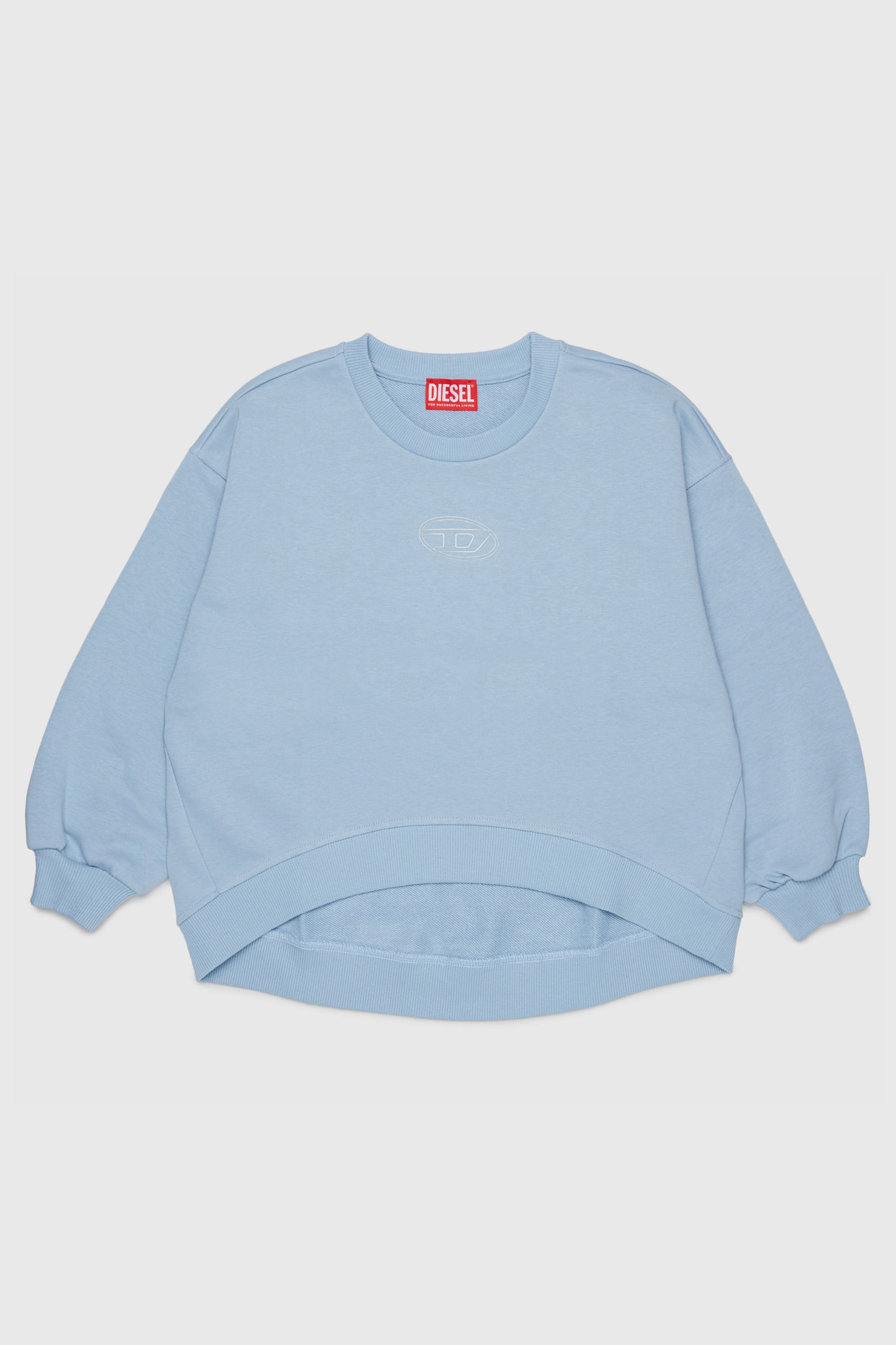 Diesel - SALILLY, Felpa con logo Oval D Donna in Blu - 1