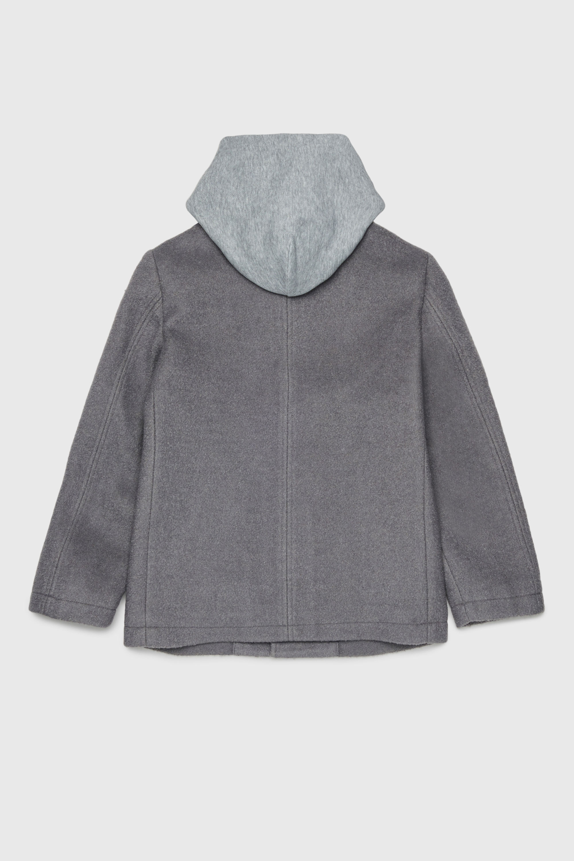 Diesel - JASTONEOUT, Cappotto in misto lana con cappuccio rimovibile Uomo in Grigio - 2