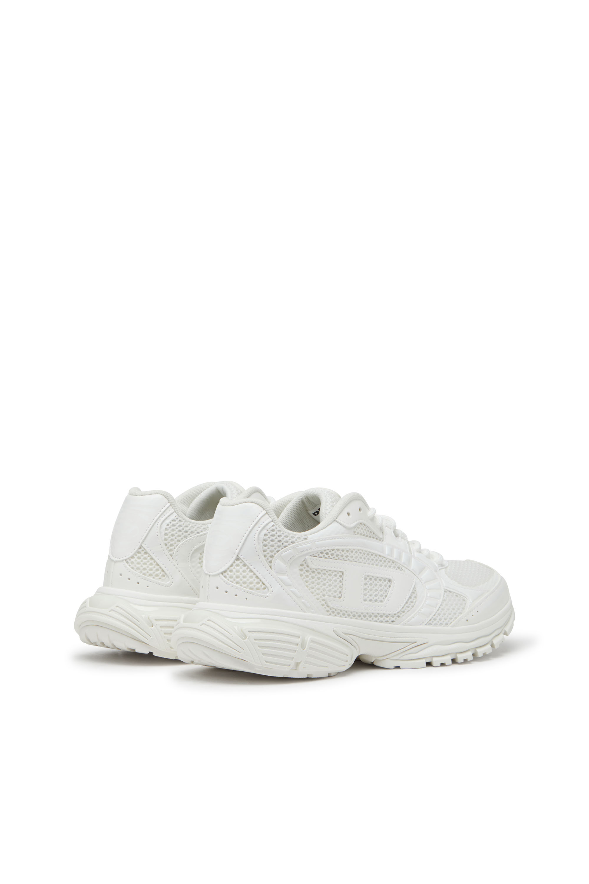 Diesel - S-PRO-V-DENSE LOW W, S-Pro-V-Dense-Sneaker monocromatiche in rete con logo Oval D Donna in Bianco - 3