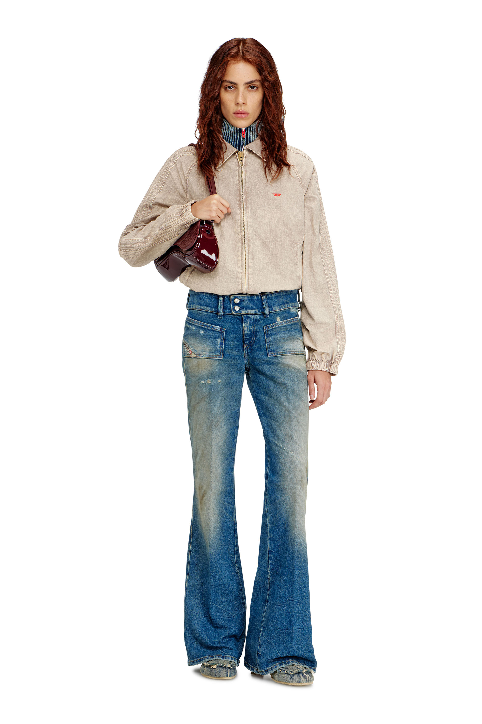 Diesel - Bootcut Jeans D-Hush 09N40 Donna, Blu medio - Image 2