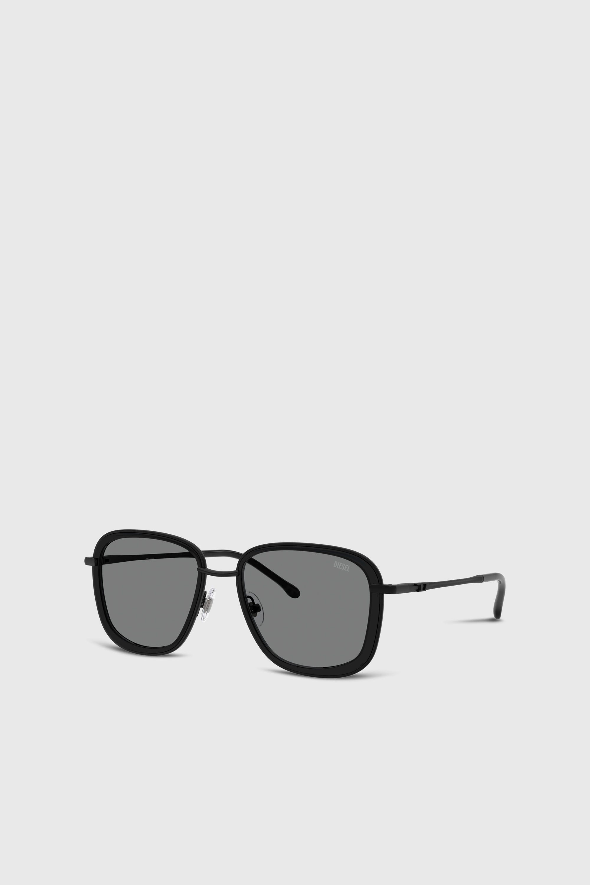 Diesel - 0DL1017, Occhiali da sole quadrati Unisex in Nero - 4