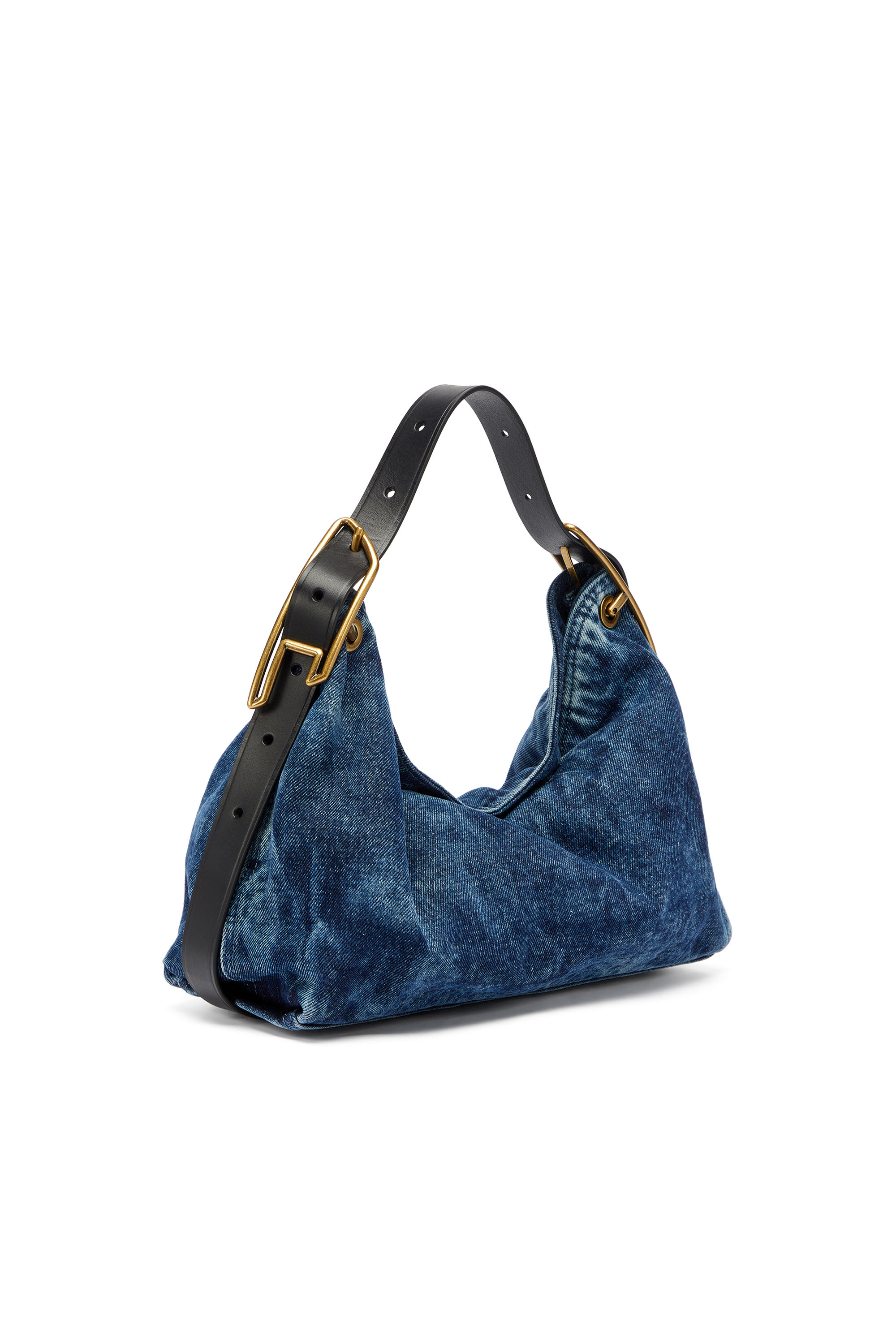 Diesel - D-LINE SHOULDER, D-Line-Borsa a spalla in denim Donna in Blu - 1
